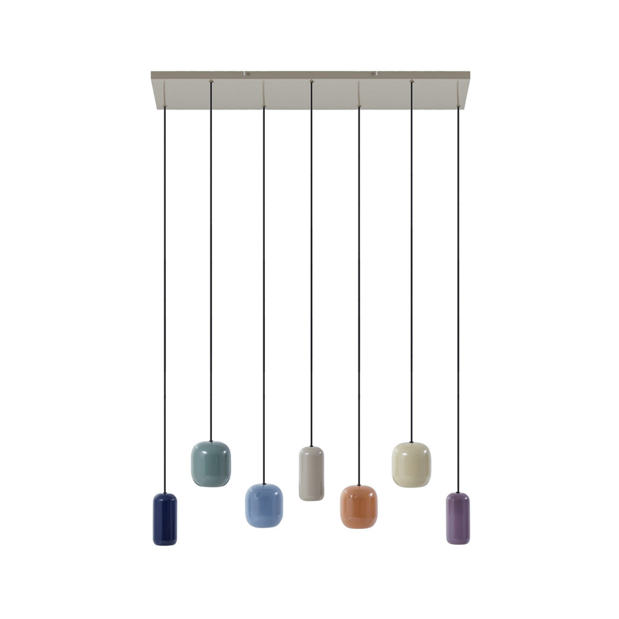 Lucande Hängeleuchte Narion 7 Flammig Bunt Metall Gu10 Deckenlampe Deckenleuchte B-Ware - 4251911775501