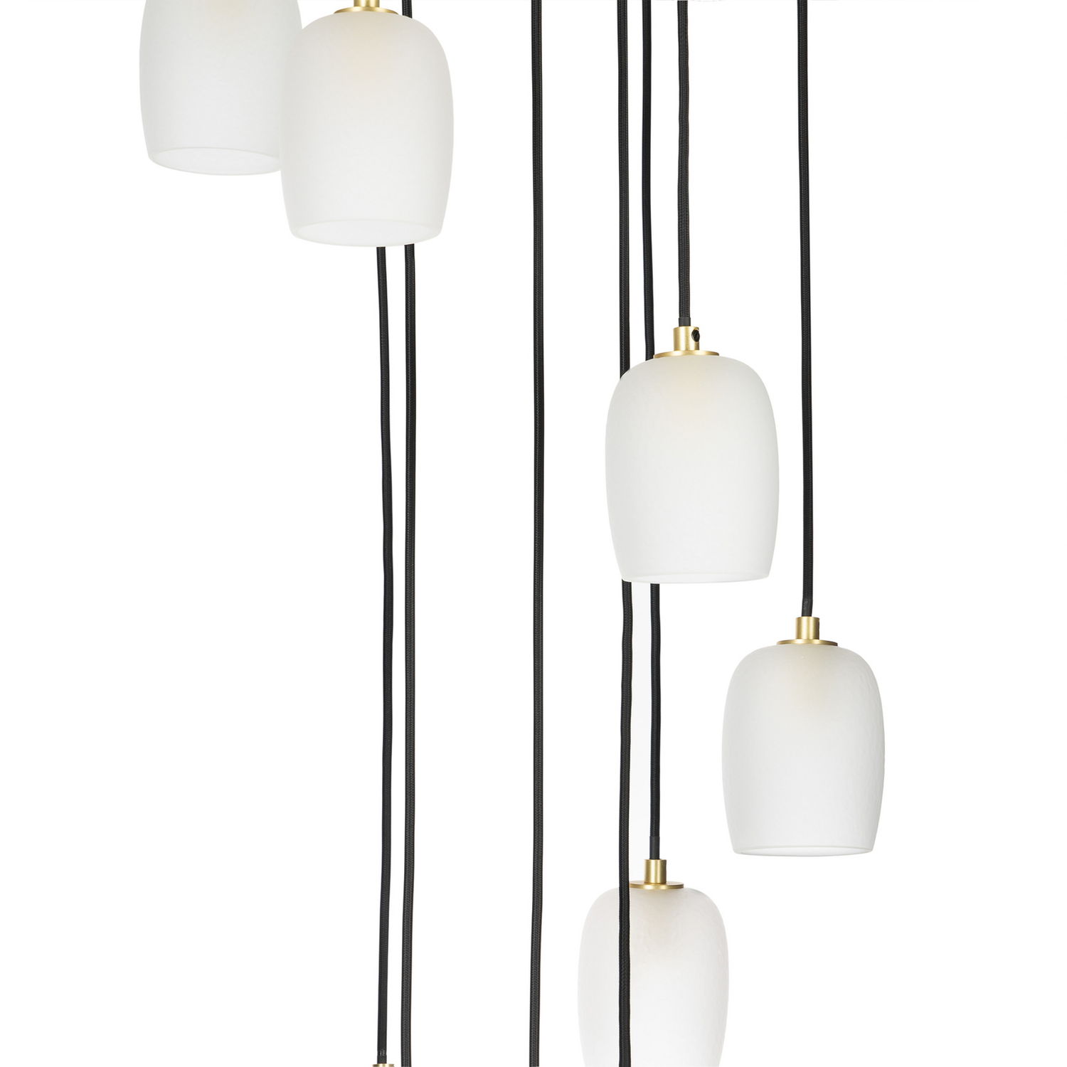 Lucande Hängeleuchte Pendelleuchte Lampe Messing Sand 9 Flammig Rondell G9 B-Ware - 4251911757040