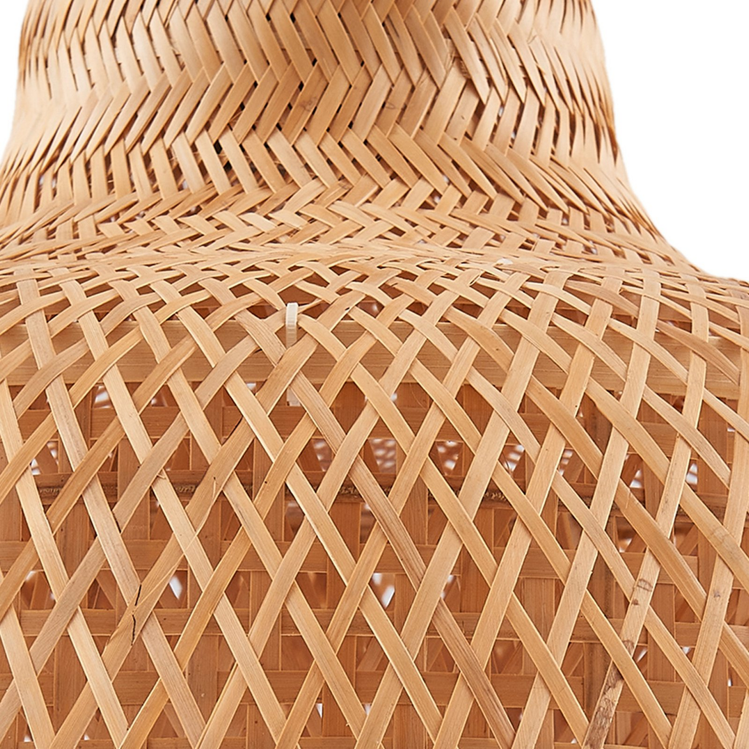 B-Ware Lucande Hängeleuchte Pendelleuchte Rasmina Lampe Holz Bambus ø 50 Cm 1 Flammig