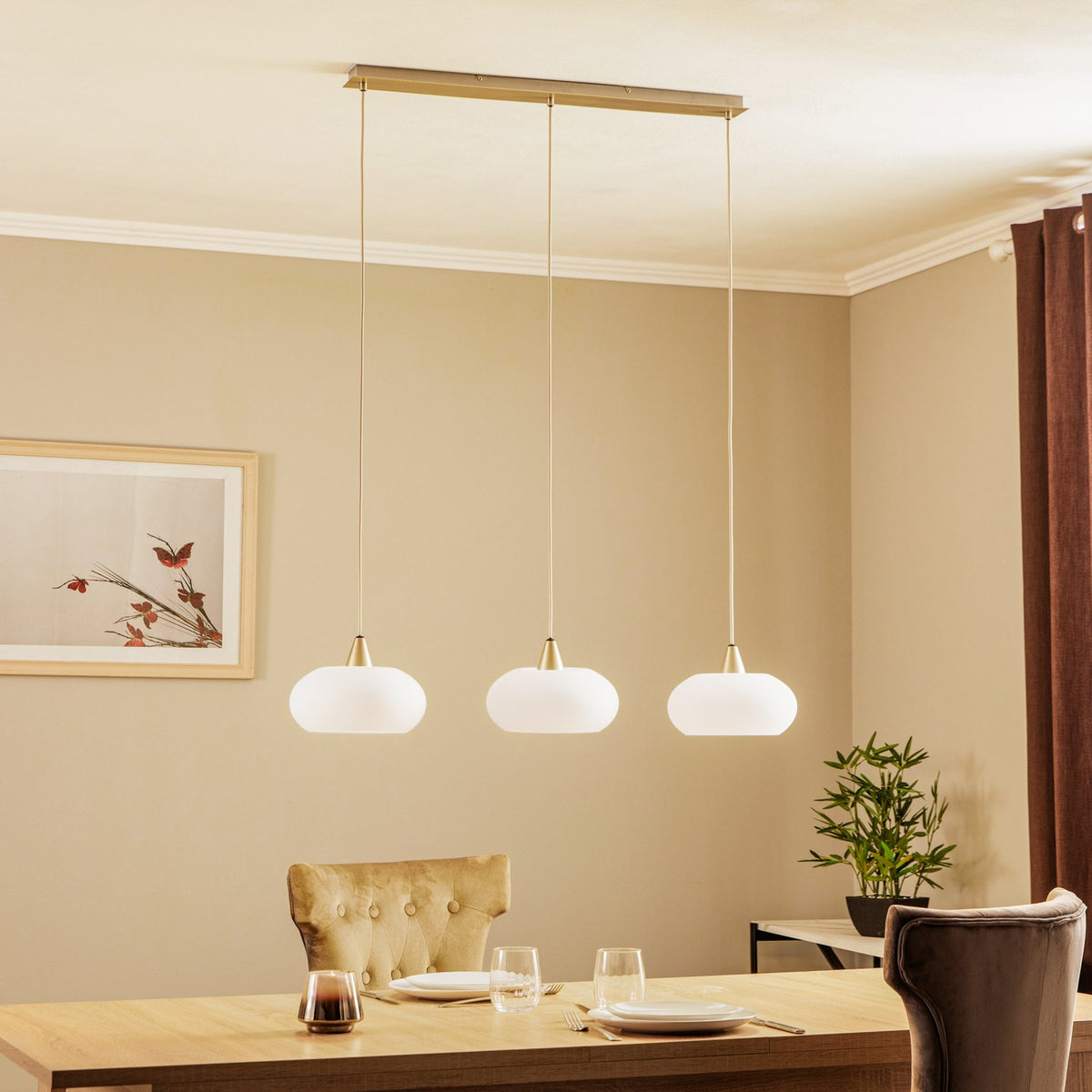 Lucande Sharvil Hängeleuchte Deckenlampe Pendelleuchte nickel LED SIEHE TEXT - 4251911756326