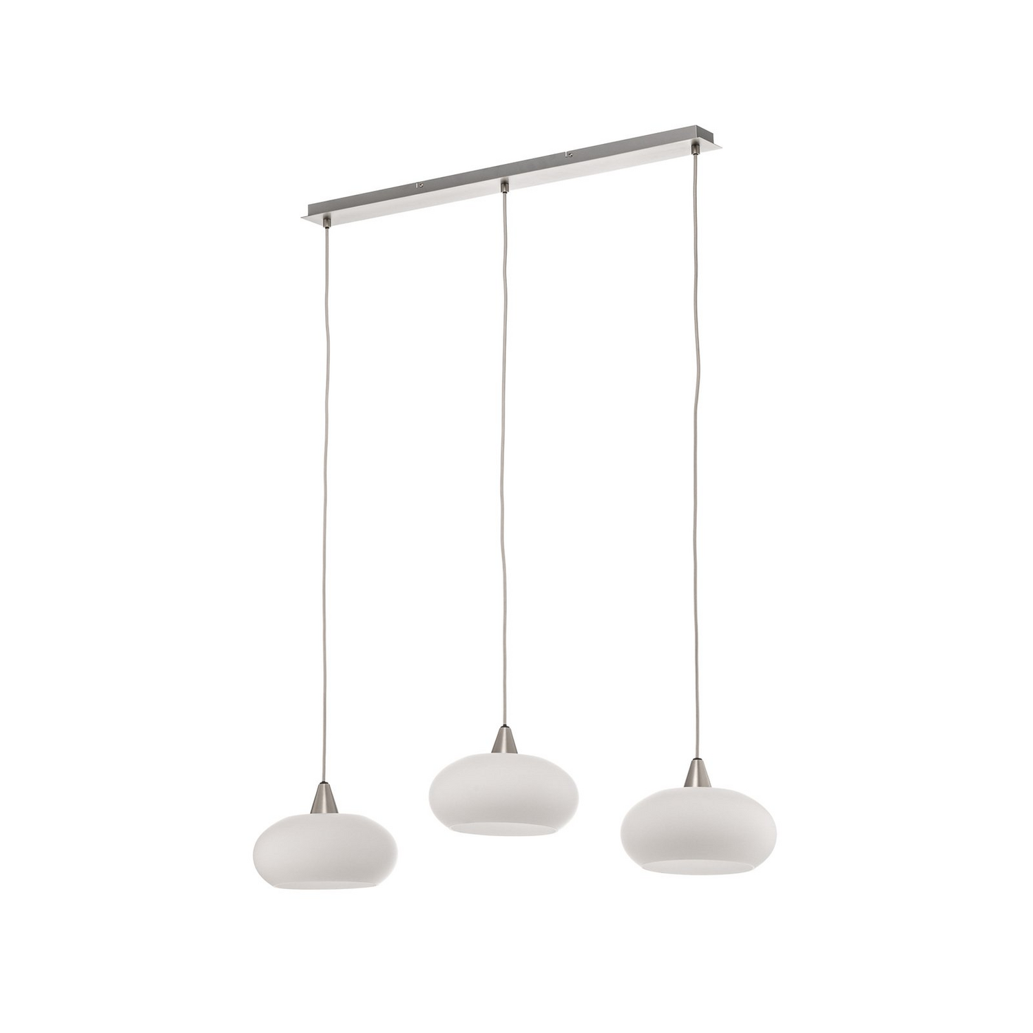 Lucande Sharvil Hängeleuchte Deckenlampe Pendelleuchte Lampe Leuchte Nickel Weiß B-Ware - 4251911756326