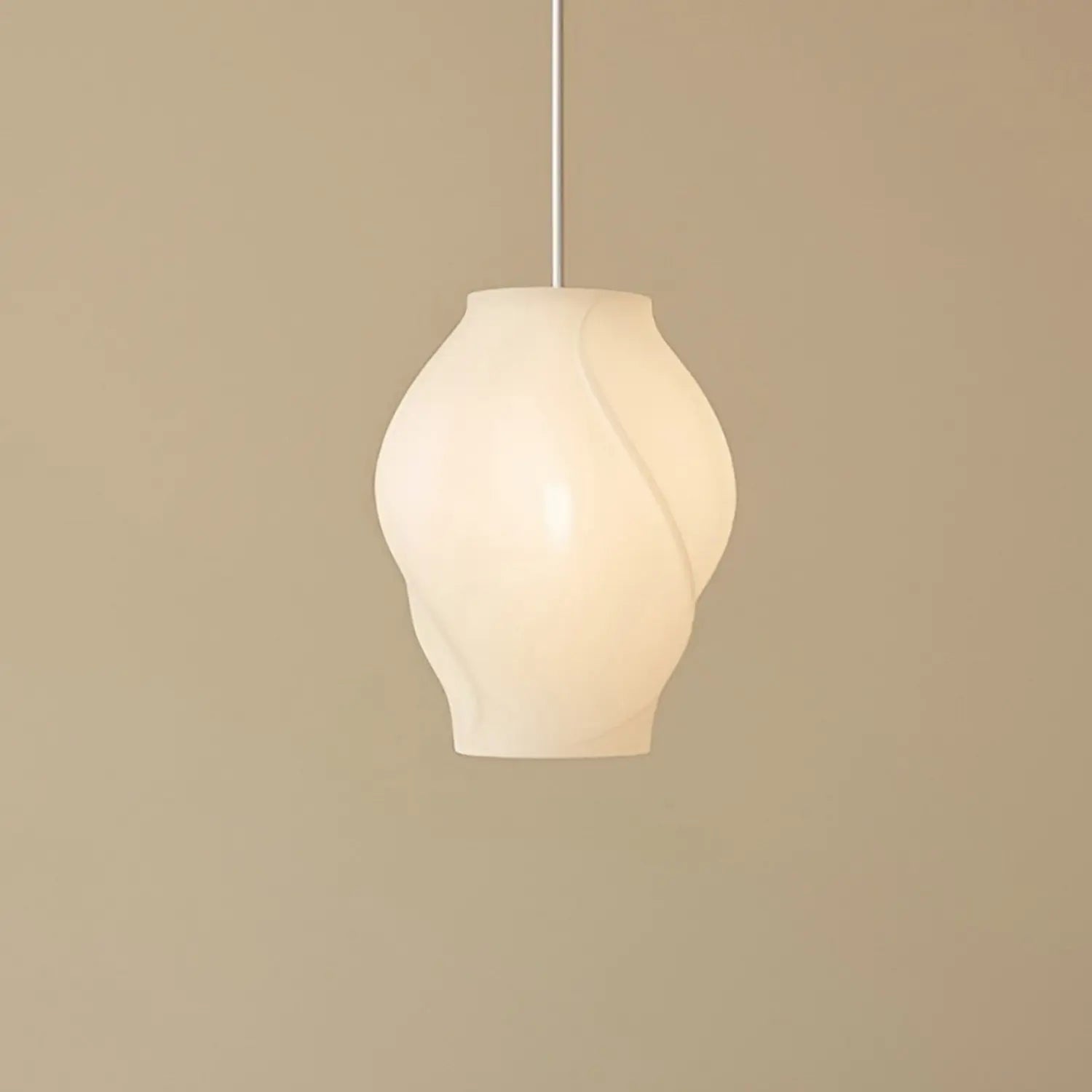 B-Ware Lucande Hängeleuchte Pendelleuchte Lampe Textil Weiß ø35cm Licht - 4255830901126