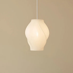 B-Ware Lucande Hängeleuchte Pendelleuchte Lampe Textil Weiß ø35cm Licht