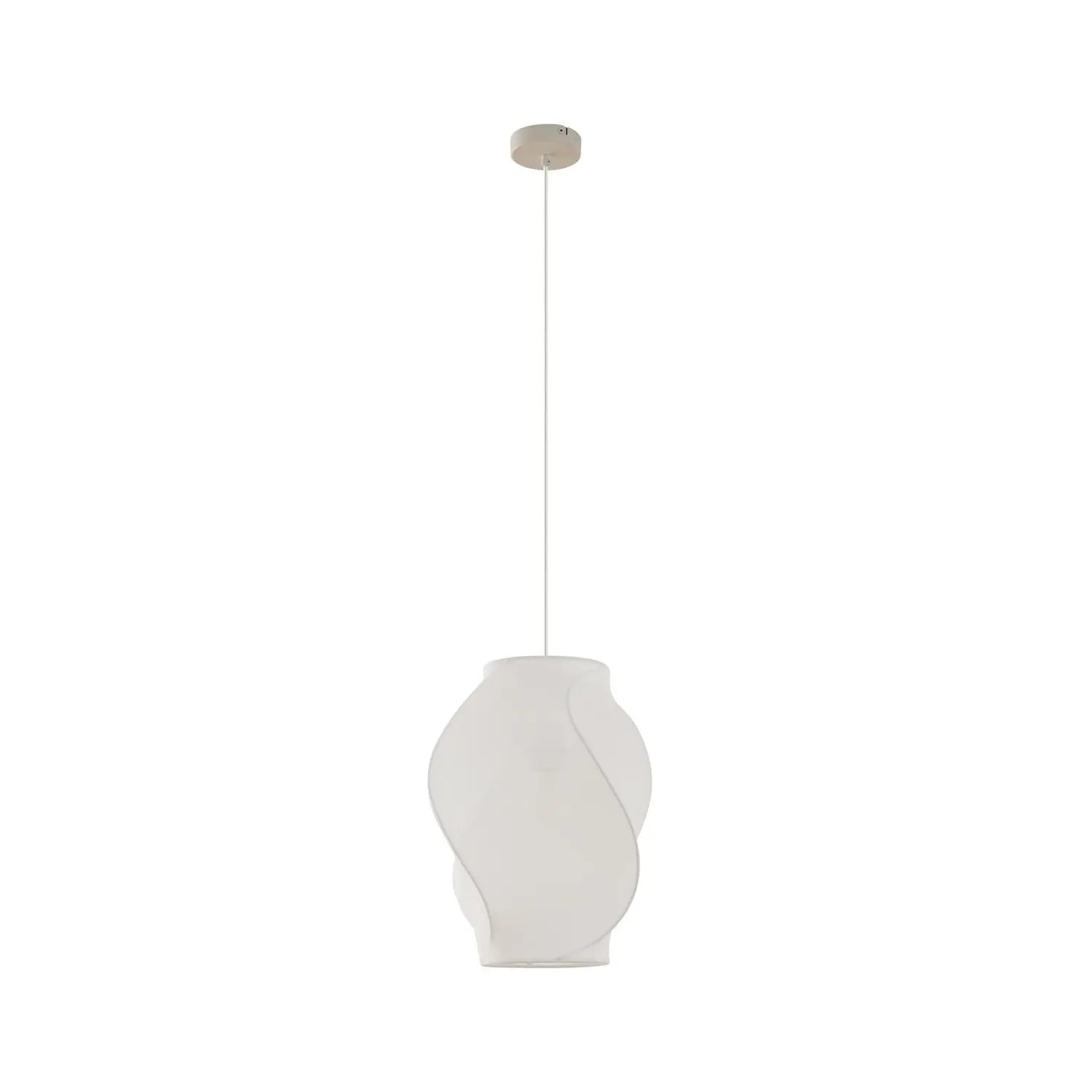 B-Ware Lucande Hängeleuchte Pendelleuchte Lampe Textil Weiß ø35cm Licht - 4255830901126