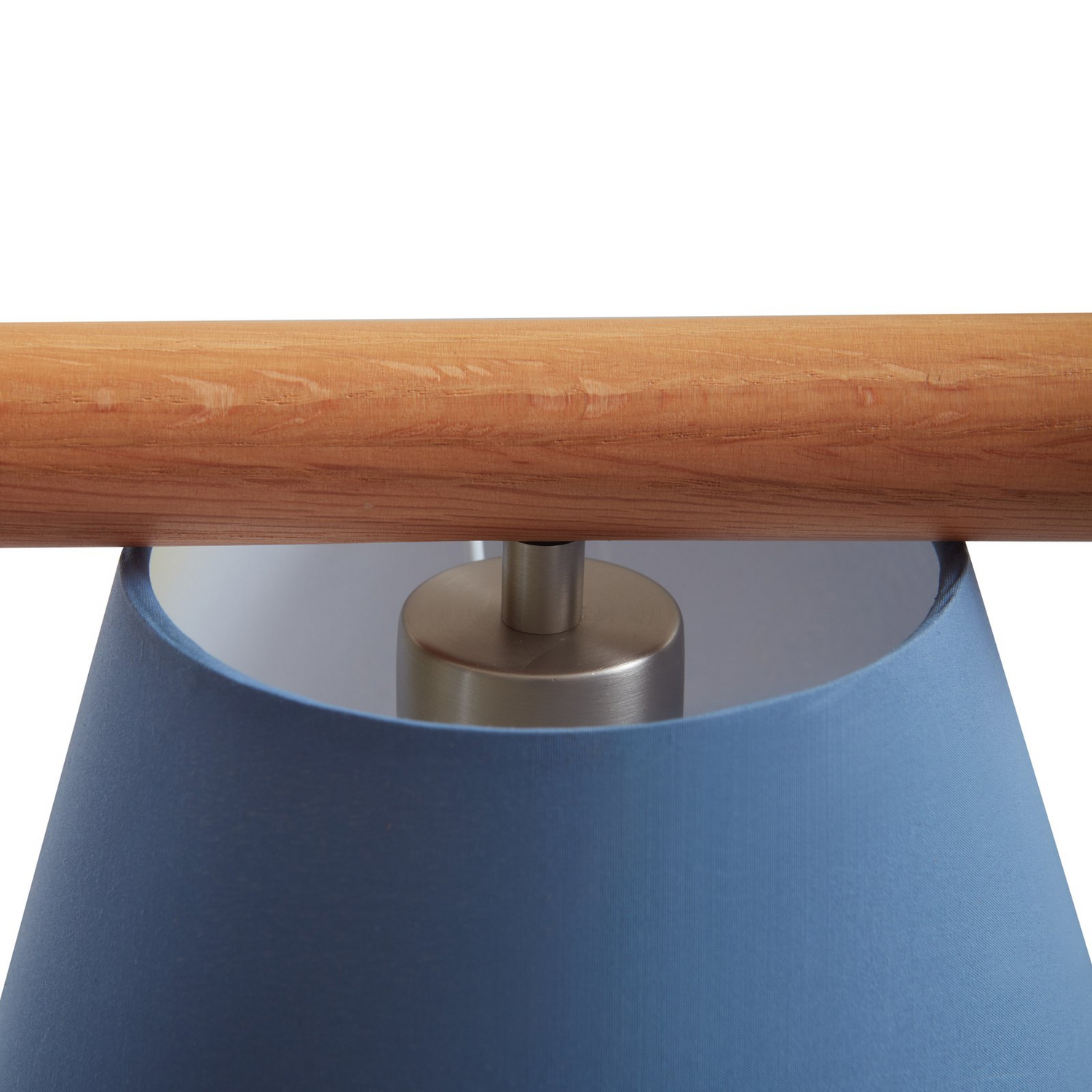 B-Ware Lucande Hängeleuchte Pendellampe Jinda Leuchte Stoff Blau Holz Esszimmer Lampe - 4251911756913