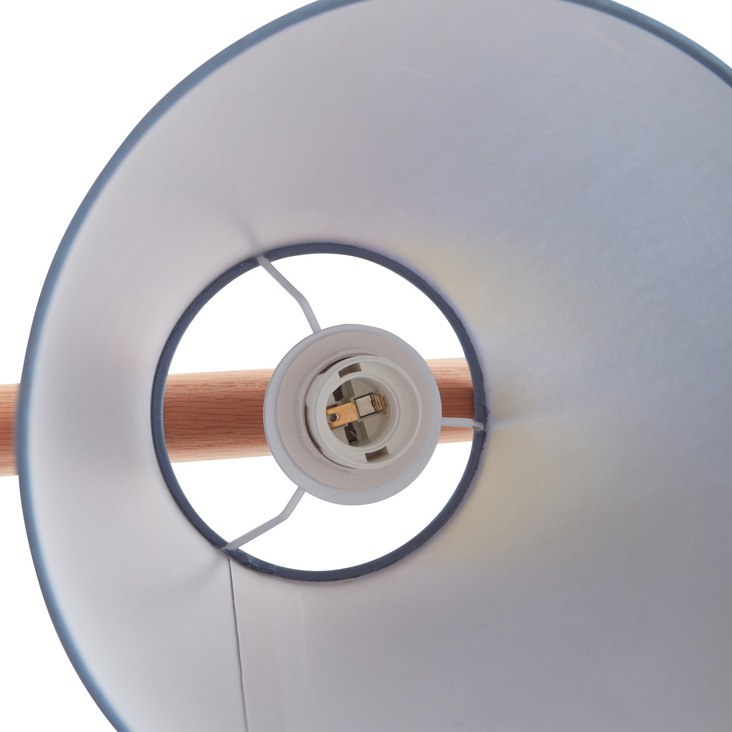 B-Ware Lucande Hängeleuchte Pendellampe Jinda Leuchte Stoff Blau Holz Esszimmer Lampe - 4251911756913