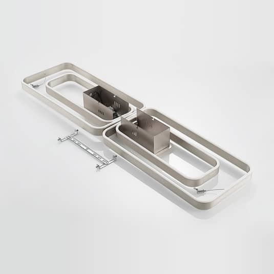 B-Ware Lucande Kadira Led Deckenlampe Deckenlampe Deckenlicht Lampe Leuchte 120 Nickel