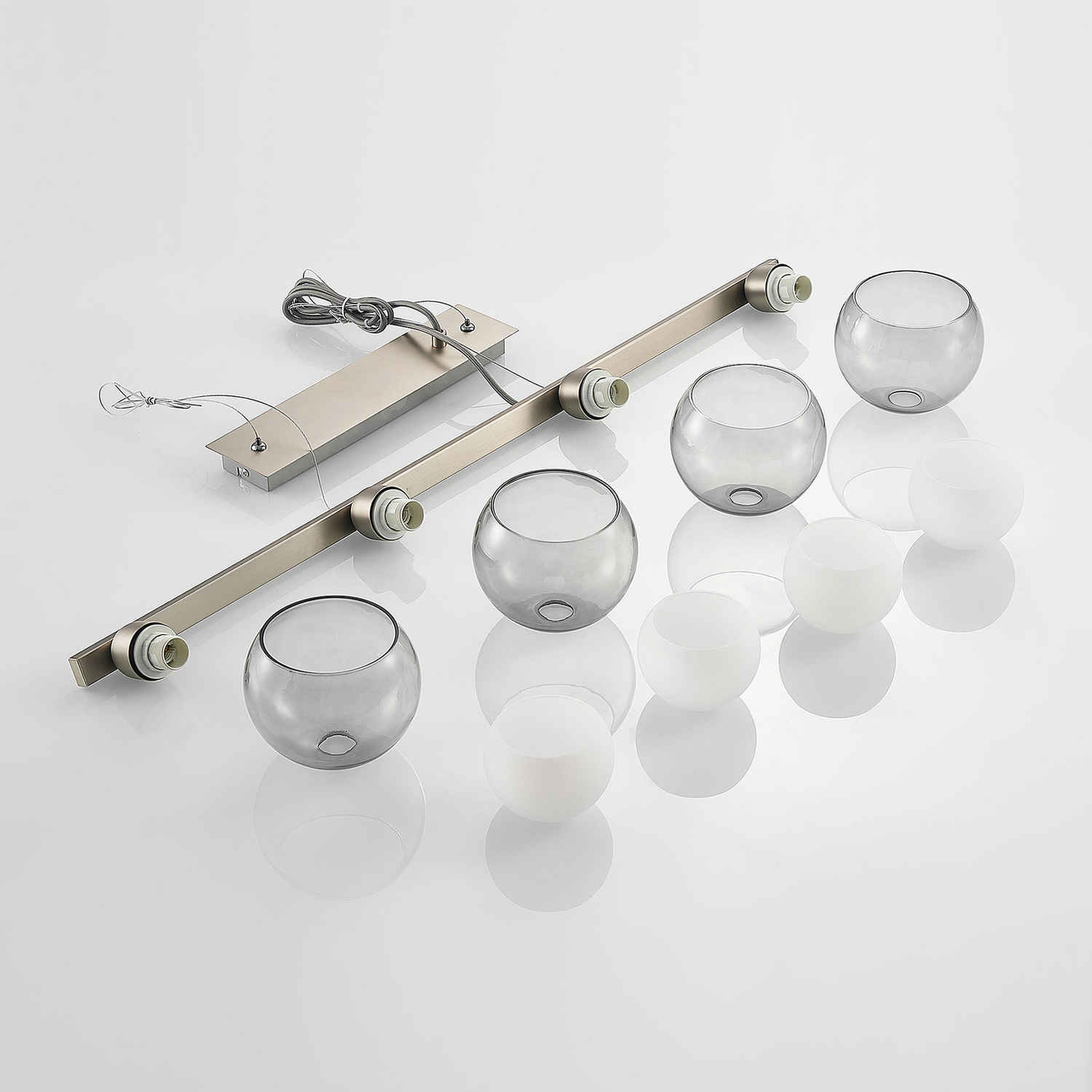 B-Ware Lucande Kaiya Hängeleuchte Leuchte Lampe Hängelampe Glas Vierflammig - 4251911738179