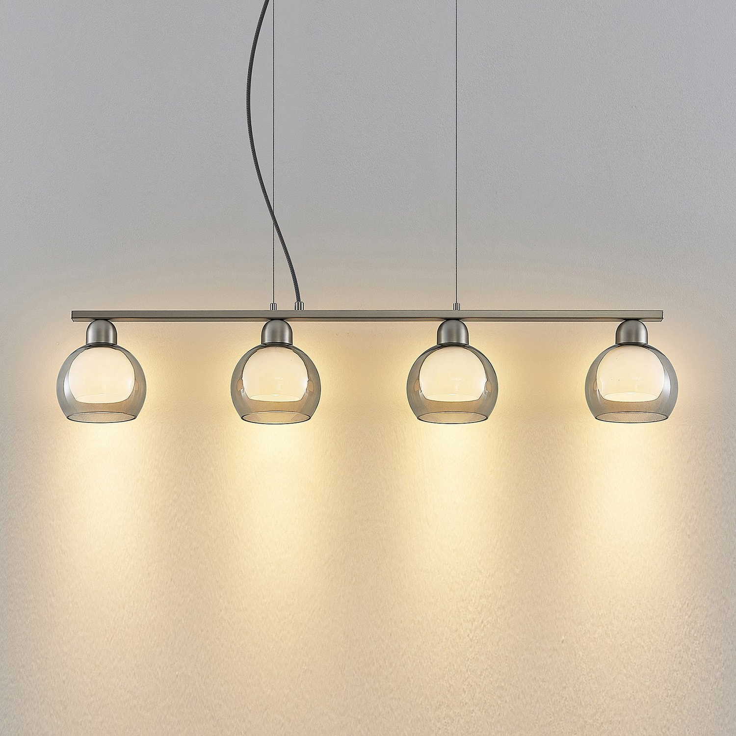B-Ware Lucande Kaiya Hängeleuchte Leuchte Lampe Hängelampe Glas Vierflammig - 4251911738179