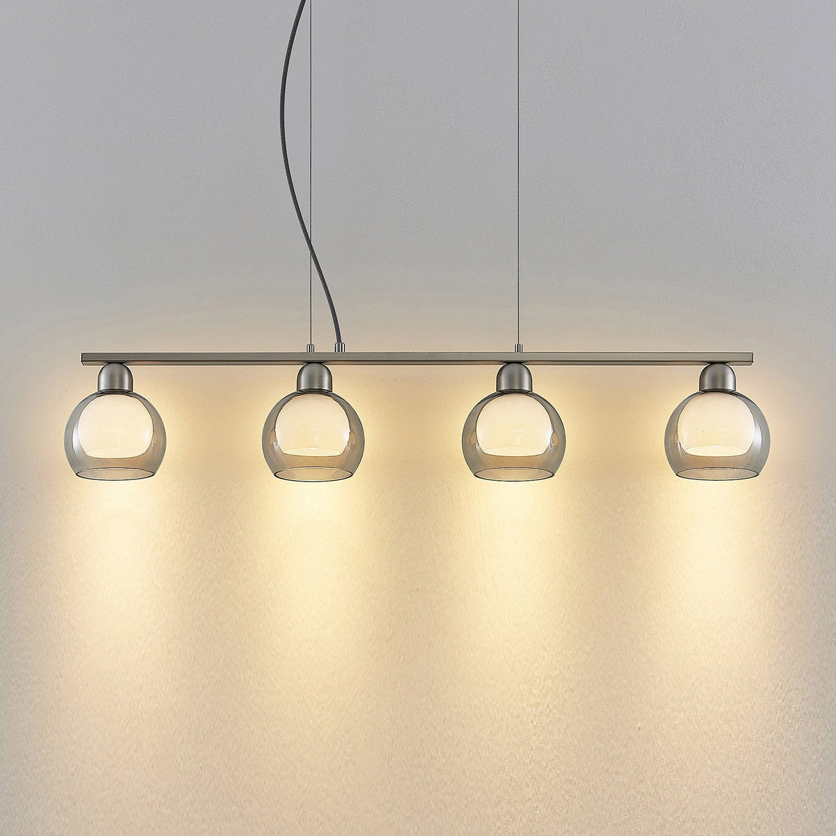 Lucande Kaiya Hängeleuchte Leuchte Lampe Hängelampe Glas vierflammig - 4251911738179