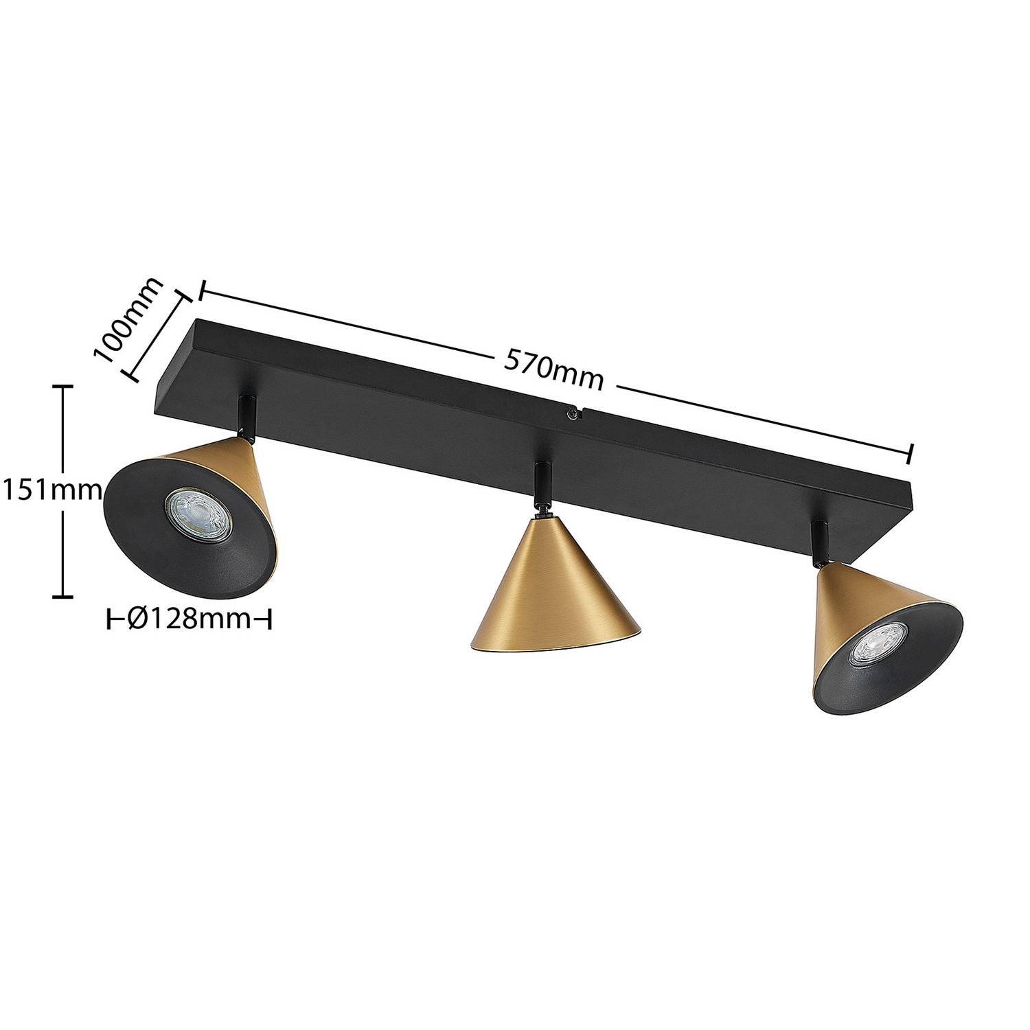B-Ware Lucande Kartio Deckenlampe Deckenleuchte Beleuchtung Wohnzimmer Lampe 3 Flamm646 - 4251096580976