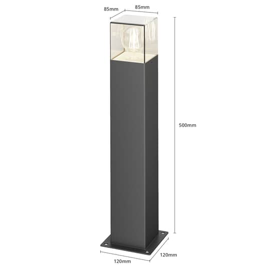 B-Ware Lucande Keke Sockelleuchte Leuchte Lampe Wegleuchte Weglampe Garten Höhe 50 Cm - 4251096576184