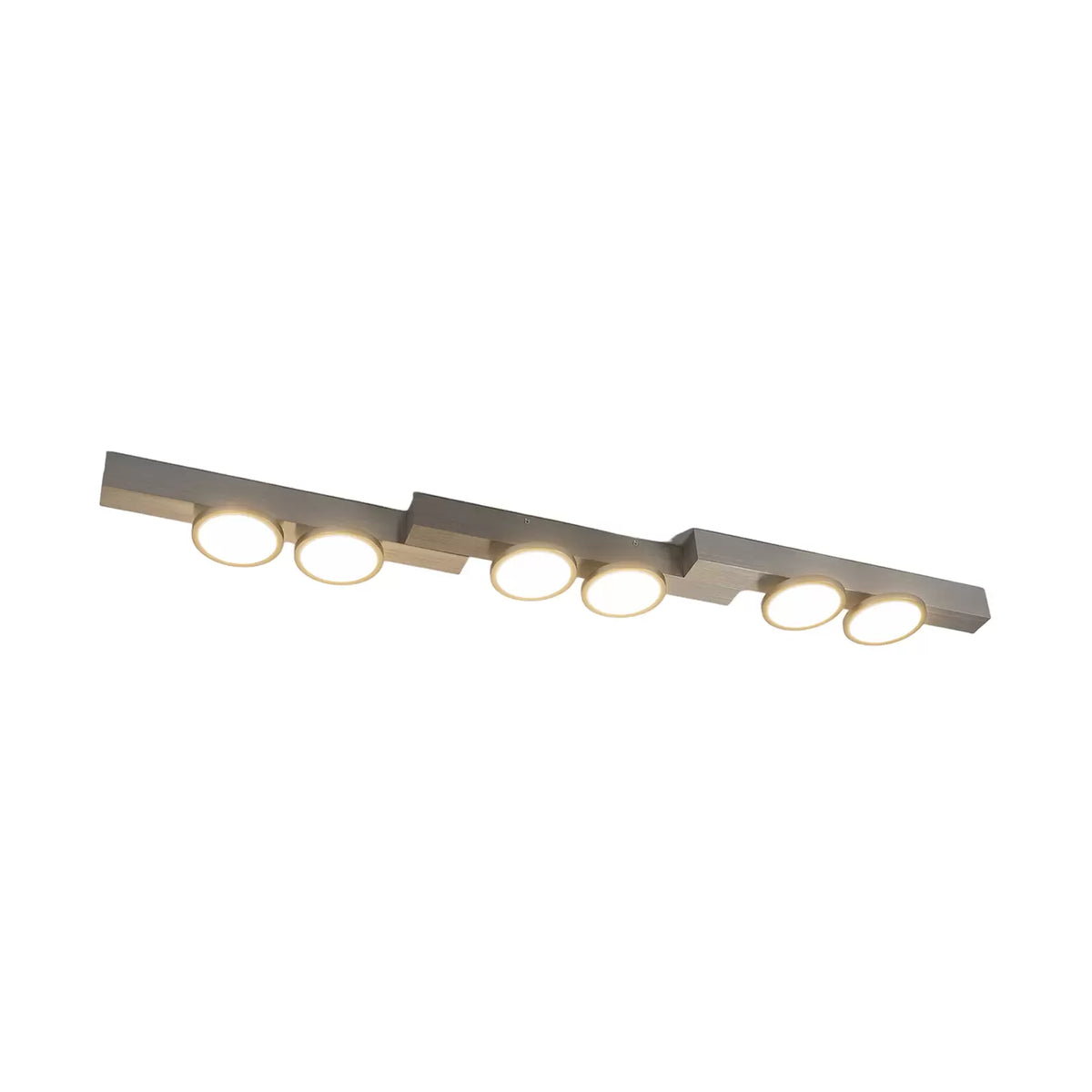 Lucande Kellino Deckenleuchte Deckenlampe Deckenlicht Leuchte 6-flammig nickel - 9951114