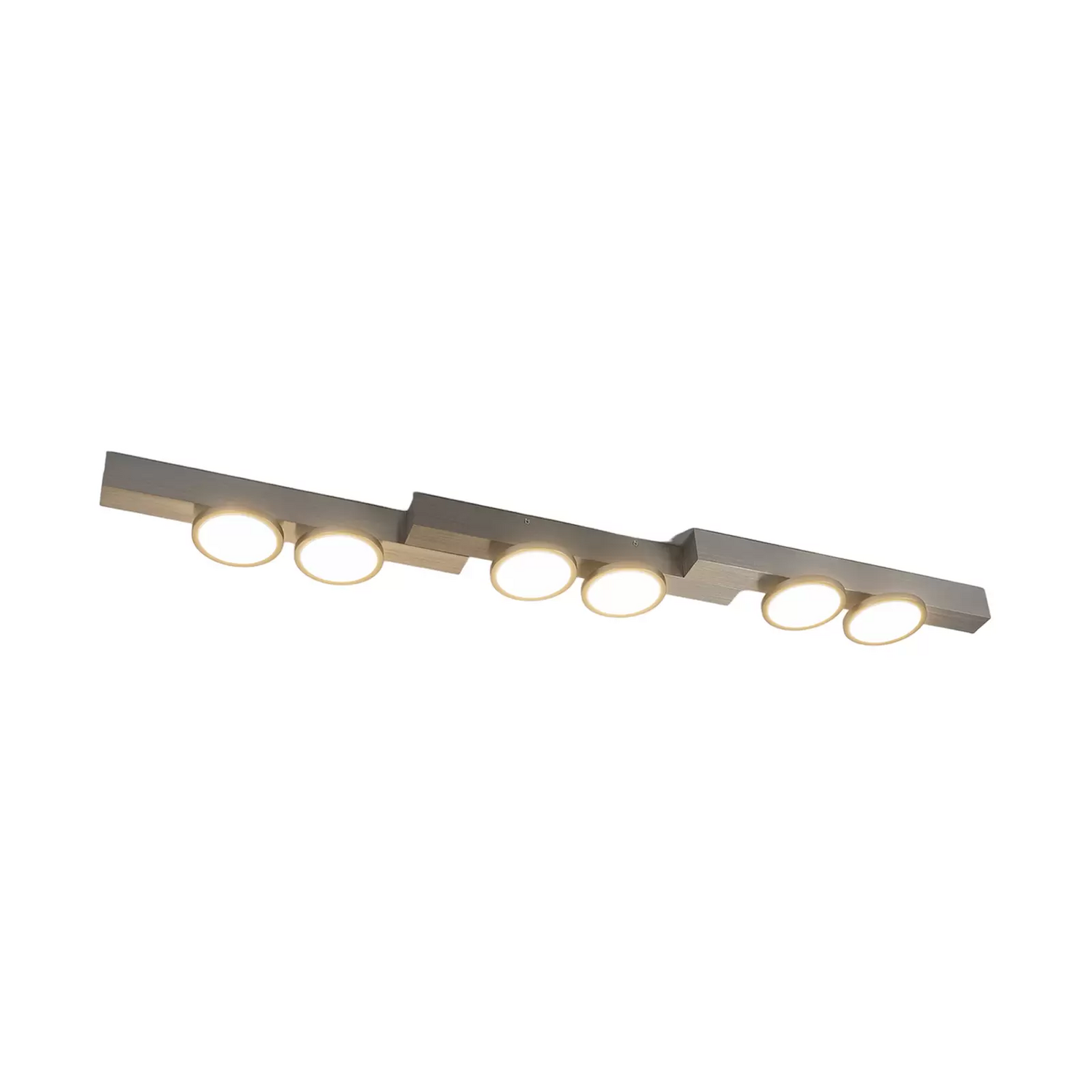B-Ware Lucande Kellino Deckenleuchte Deckenlampe Deckenlicht Leuchte 6 Flammig Nickel - 9951114