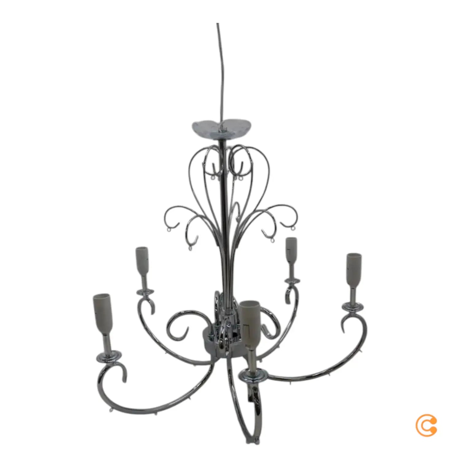 B-Ware Lucande Kronleuchter Deckenlampe Deckenleuchte Solveig 5fl Chrom Siehe Text/Foto - 4251096545807