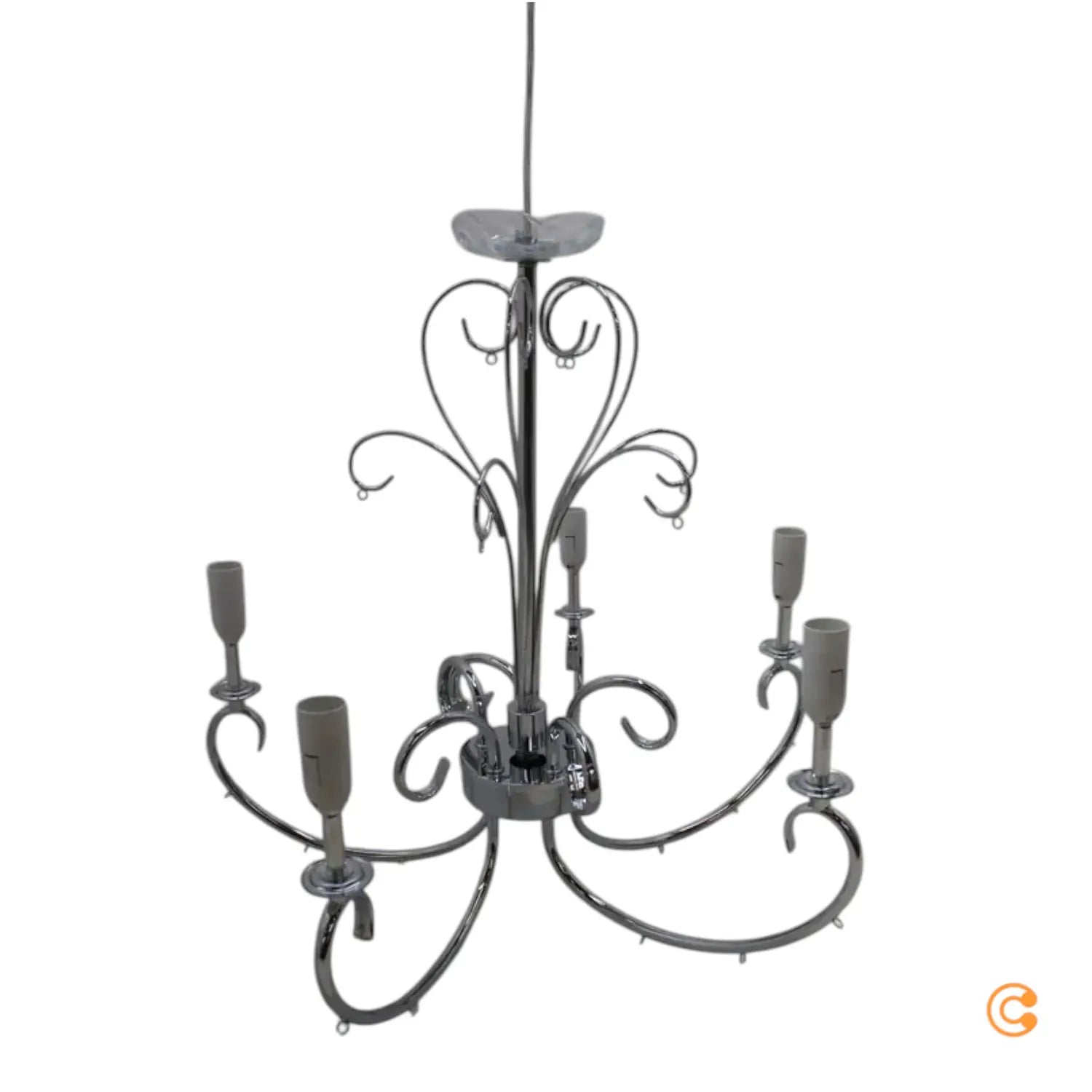 B-Ware Lucande Kronleuchter Deckenlampe Deckenleuchte Solveig 5fl Chrom Siehe Text/Foto - 4251096545807