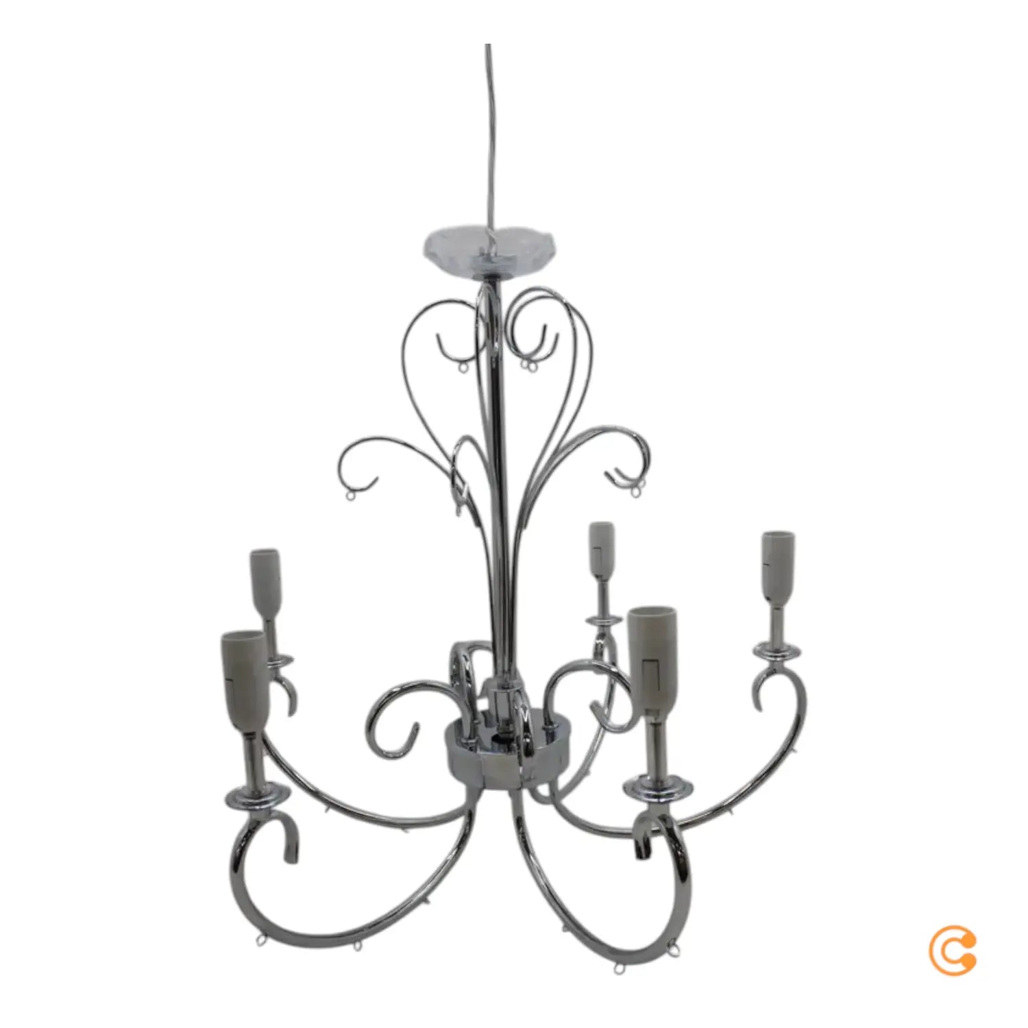 B-Ware Lucande Kronleuchter Deckenlampe Deckenleuchte Solveig 5fl Chrom Siehe Text/Foto - 4251096545807