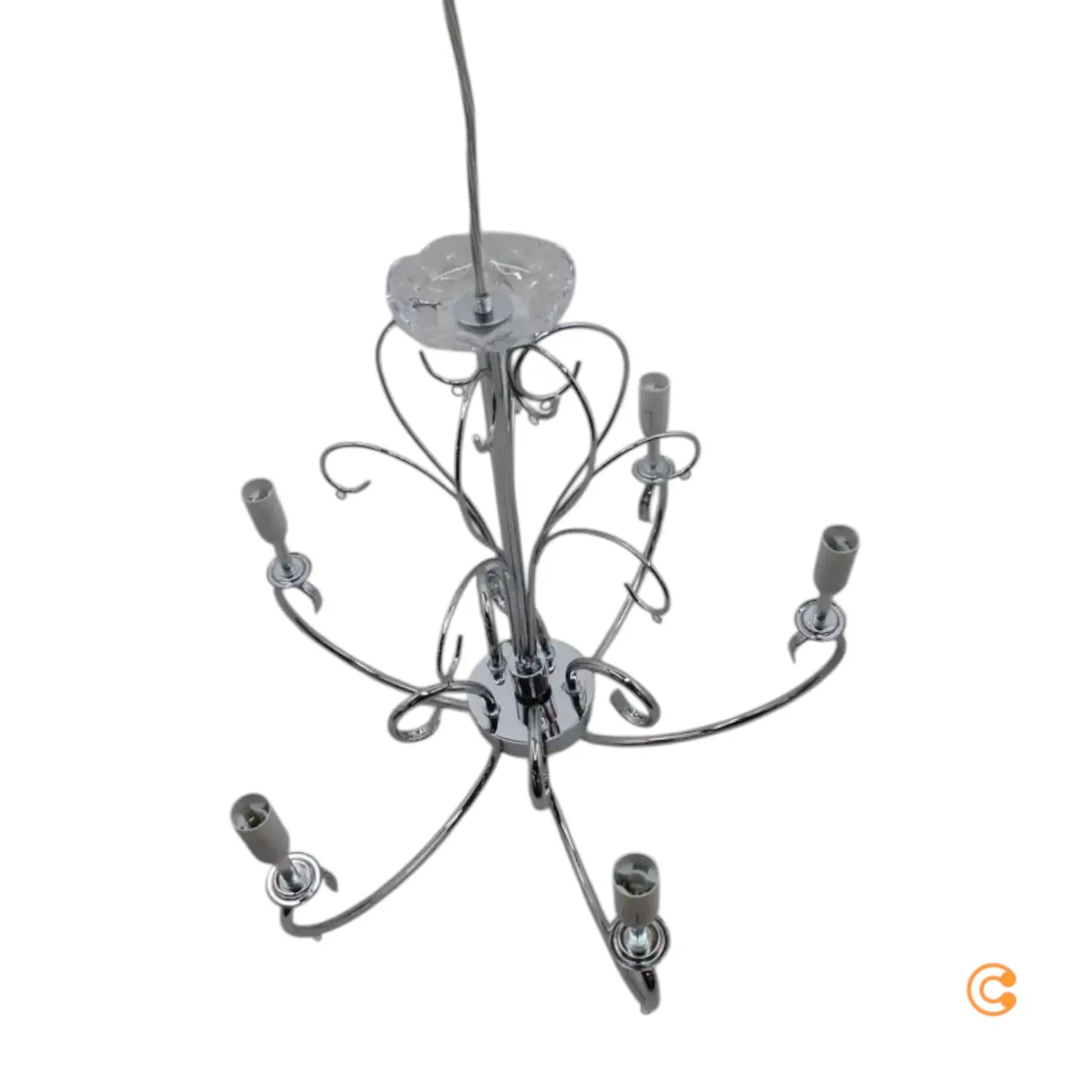 B-Ware Lucande Kronleuchter Deckenlampe Deckenleuchte Solveig 5fl Chrom Siehe Text/Foto - 4251096545807