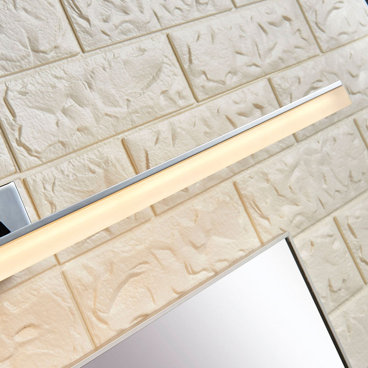 Lucande Spiegelleuchte Badleuchte LED Julie Chrom Metall Badezimmerlampe IP44 - 4251096530520