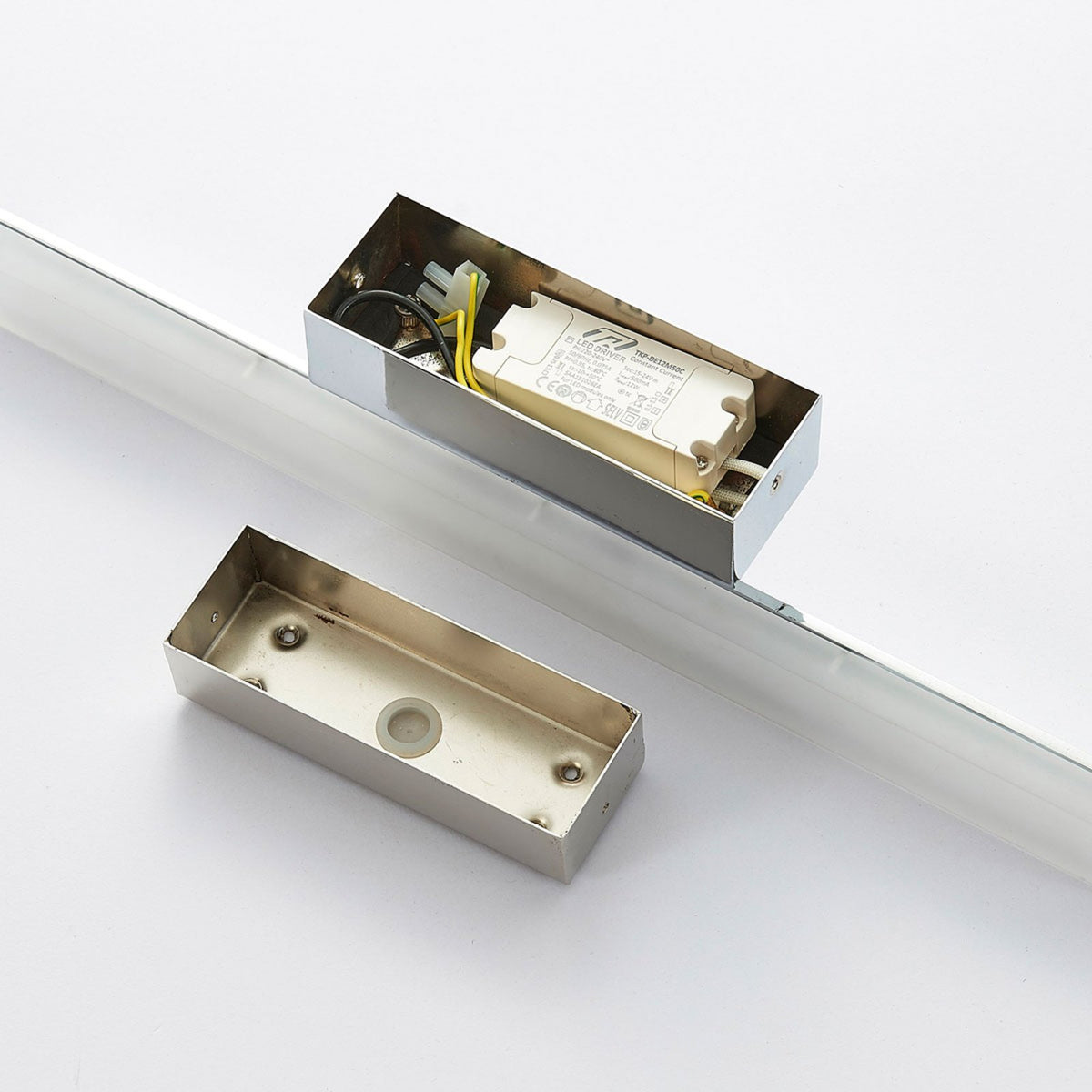 Lucande Spiegelleuchte Badleuchte LED Julie Chrom Metall Badezimmerlampe IP44 - 4251096530520