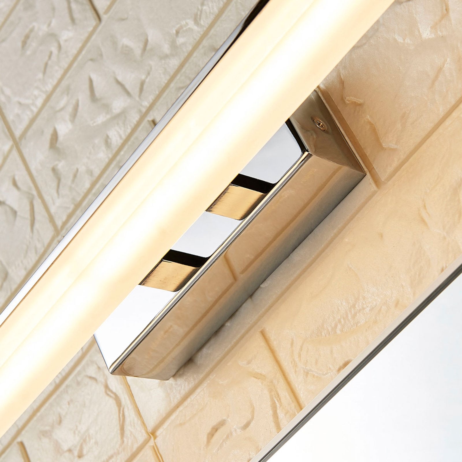 Lucande Spiegelleuchte Badleuchte LED Julie Chrom Metall Badezimmerlampe IP44 - 4251096530520