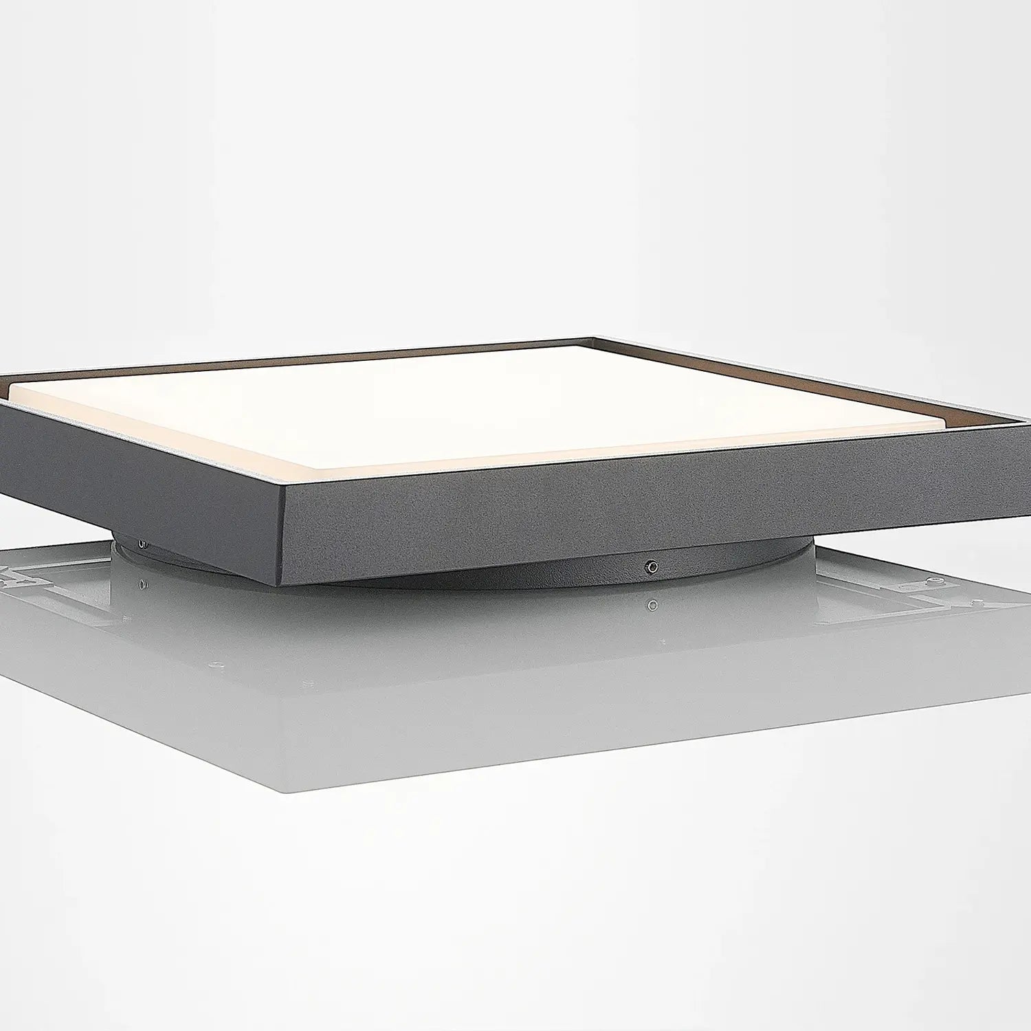 B-Ware Lucande Deckenleuchte Außenleuchte Led Birta Dunkelgrau Weiß Aluminium 34 Cm