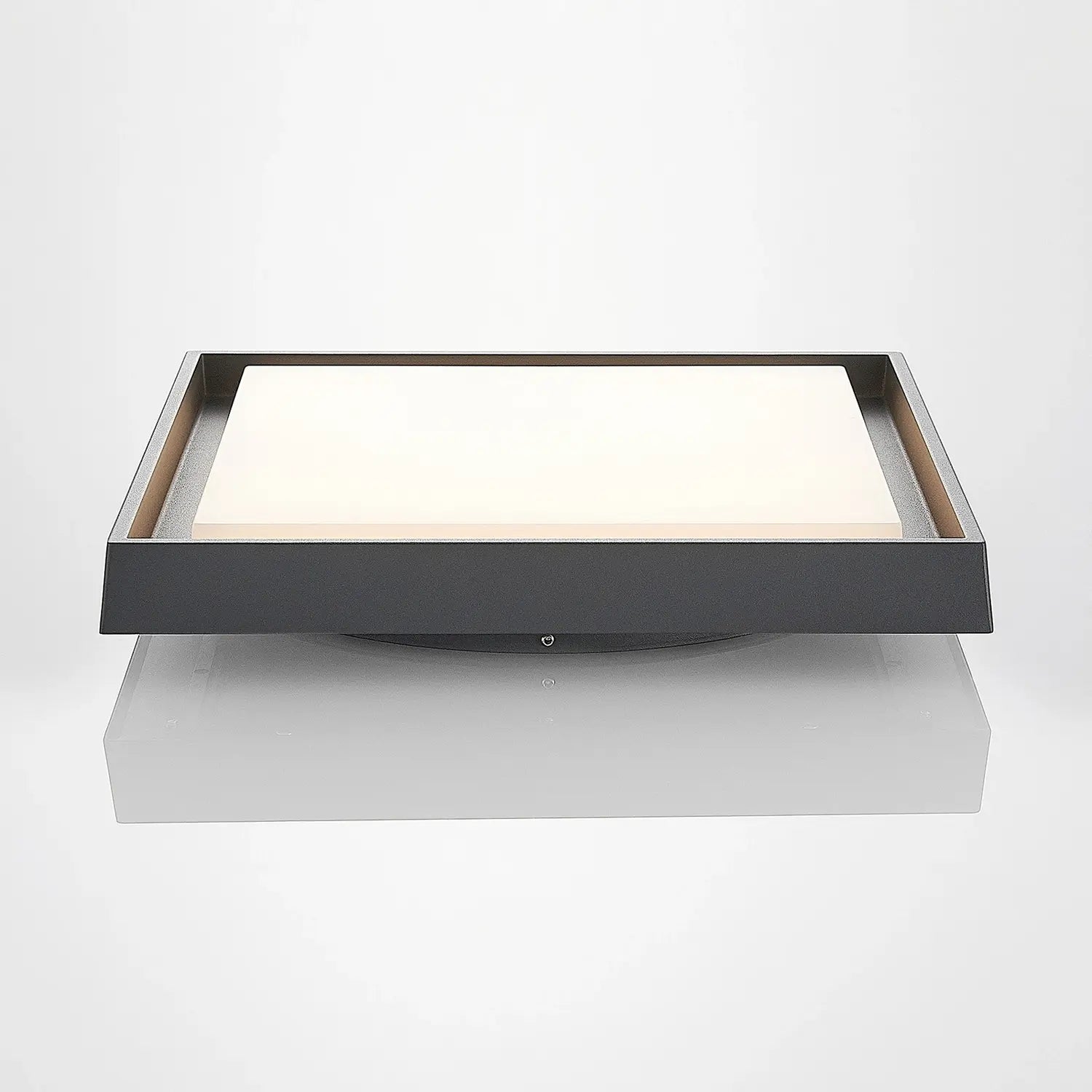 B-Ware Lucande Deckenleuchte Außenleuchte Led Birta Dunkelgrau Weiß Aluminium 34 Cm