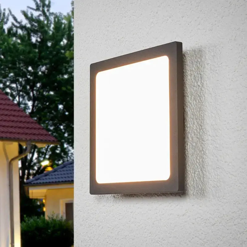 B-Ware Lucande Deckenleuchte Außenlampe Led Sensor Mabella Dunkelgrau Weiß Ip65420