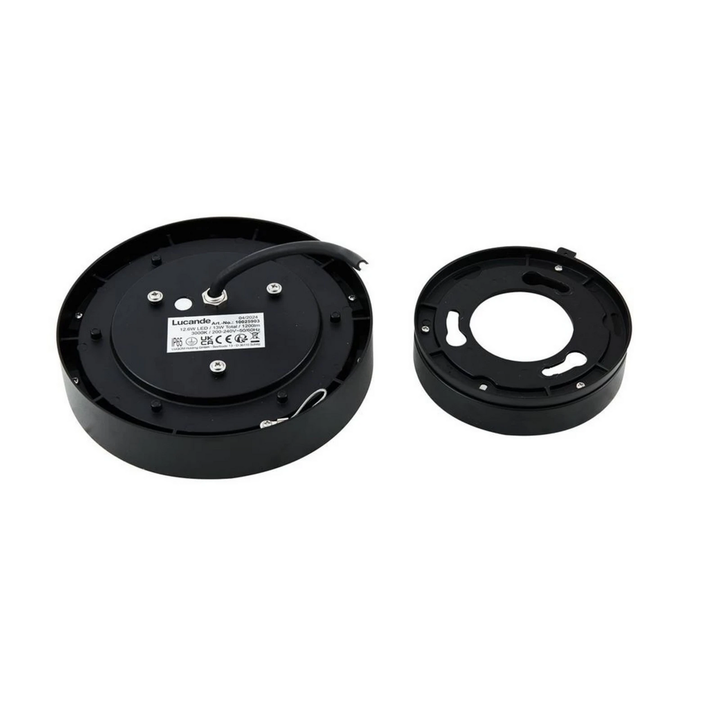 Lucande Led Außendeckenleuchte Lampe Roran Schwarz ø 18 Cm Ip65 Außenbeleuchtung B-Ware - 4251911786682