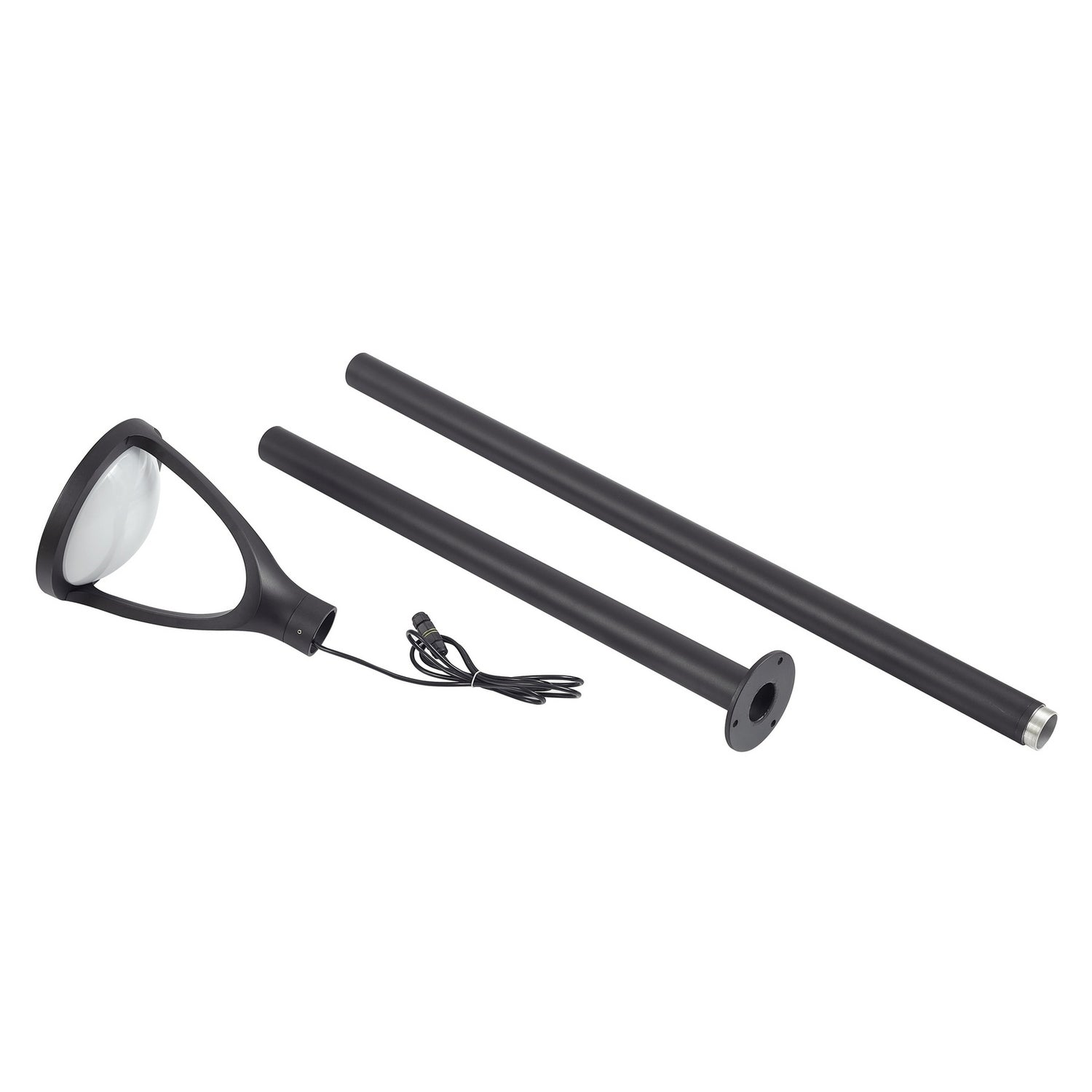 B-Ware Lucande Mastleuchte Led Außenleuchte Wegelampe Filor Schwarz Aluminium 250cm  - 4251911779547
