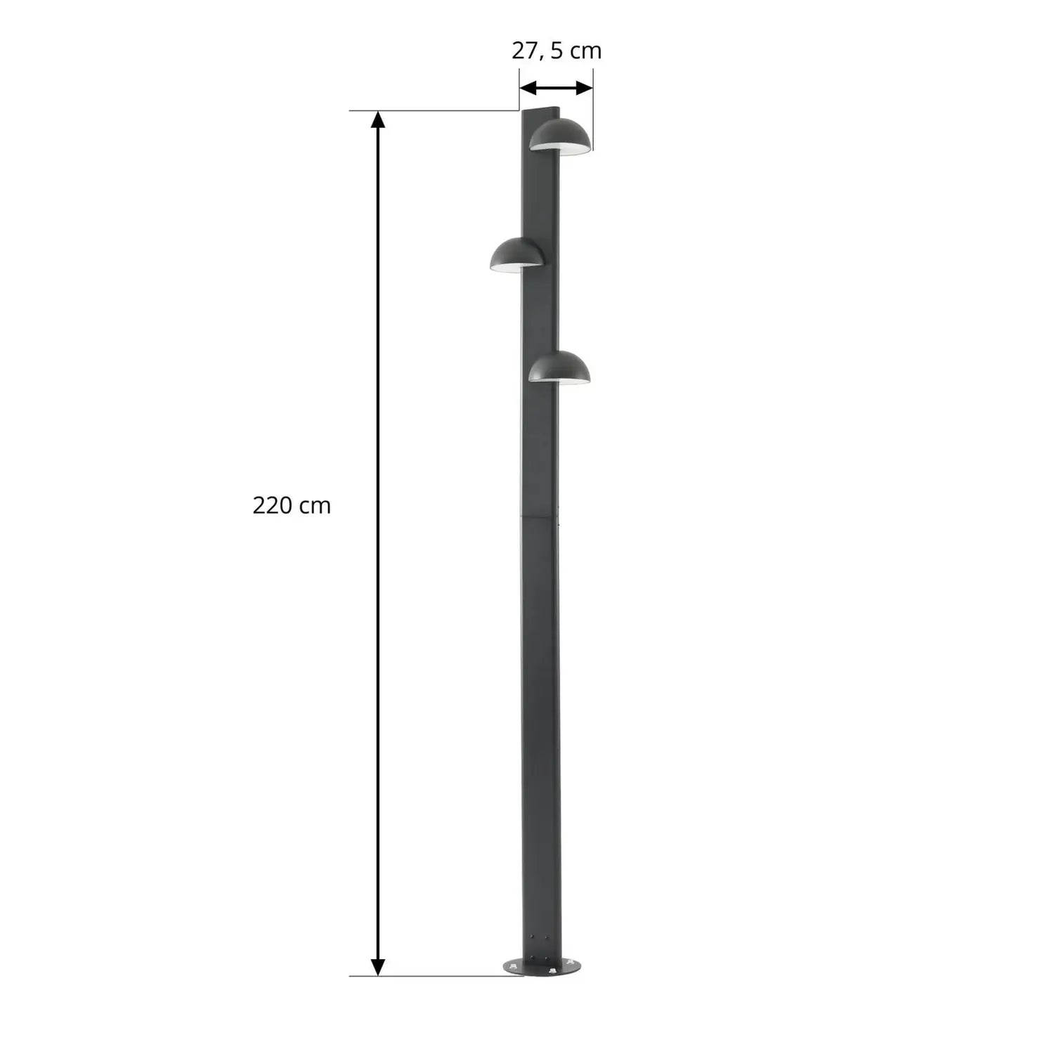 B-Ware Lucande Außenleuchte Gartenlampe Led Velira Schwarz Beleuchtung Außenbereich 651
