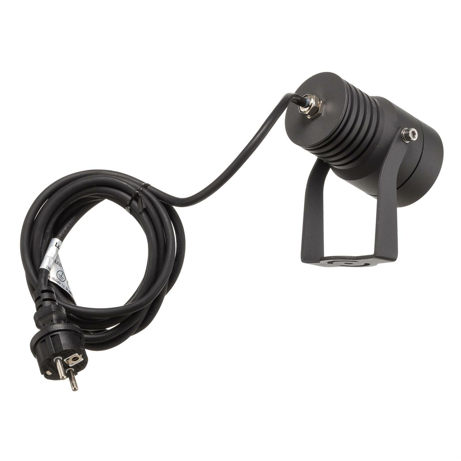 B-Ware Lucande Außenstrahler Gartenstrahler Led Spießleuchte Dunkelgrau Ip65 Warmweiß