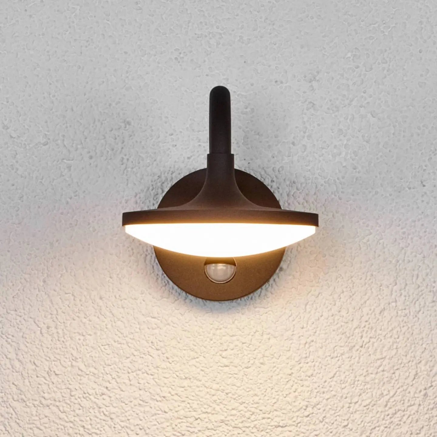 B-Ware Lucande Außenlampe Außenleuchte Led Wandlampe Bewegungsmelder Dunkelgrau Poly485 - 4251096520910
