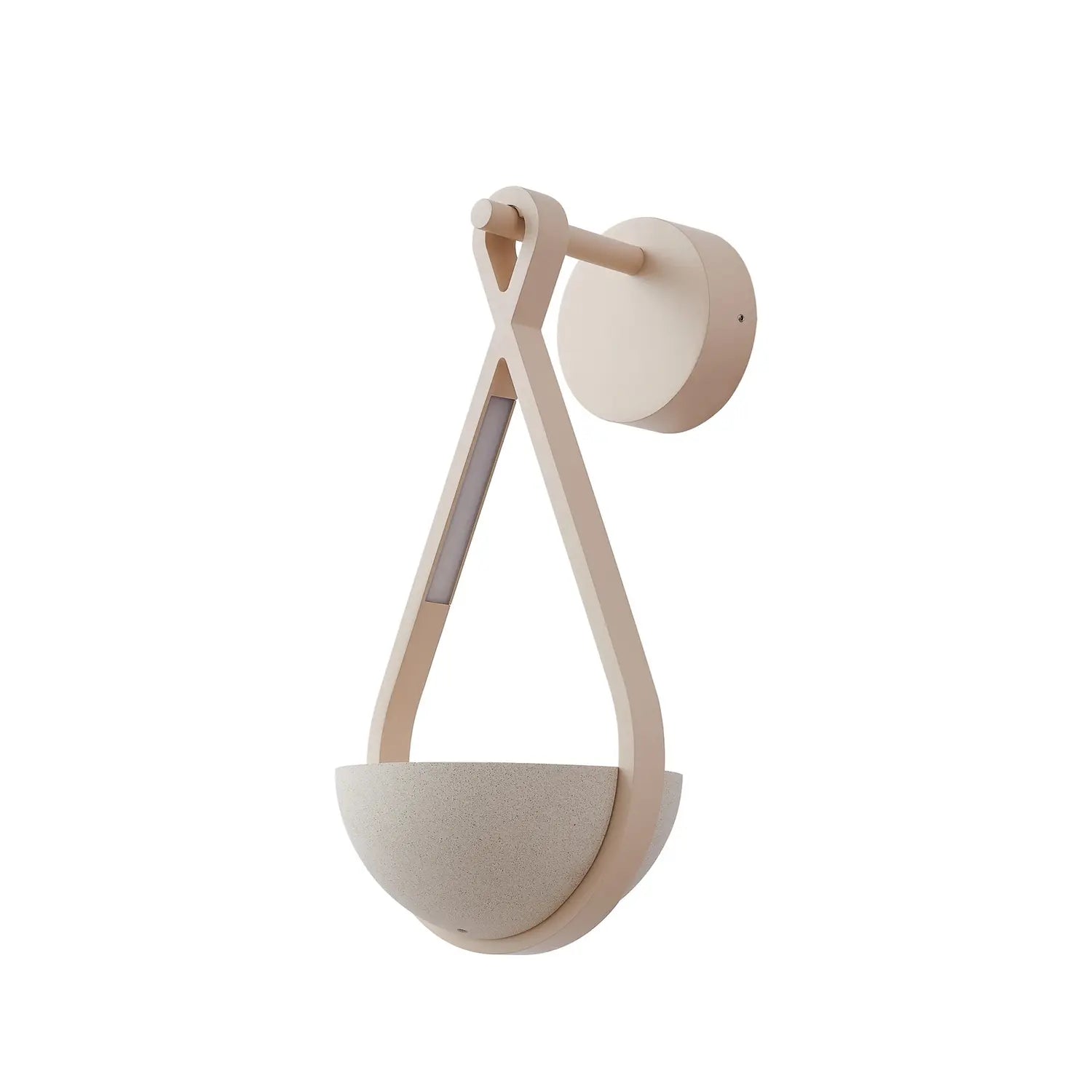 B-Ware Lucande Led Außenwandlampe Wandlicht Florka Blumenampel Beige Beton Ip54 Lampe - 4251911798548