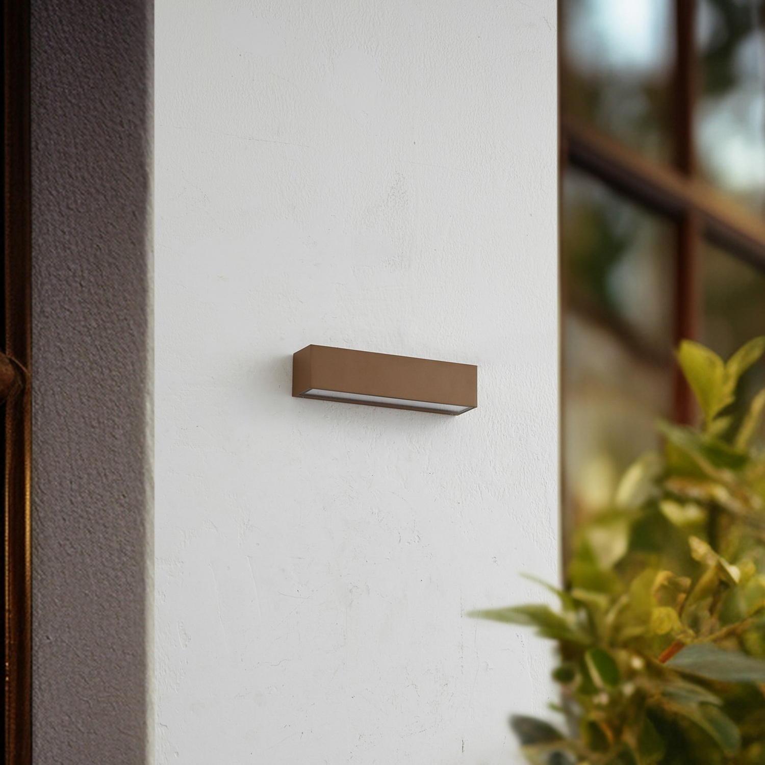 Lucande Led Außenwandlampe Leuchte Lengo Bronze 25cm 3000 K Downlight B-Ware - 4251911798401