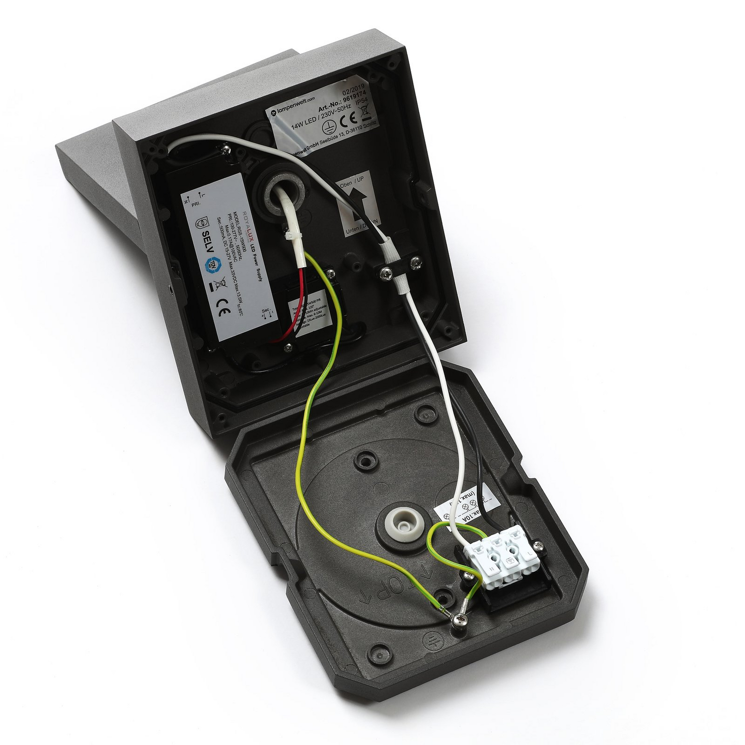 B-Ware Lucande Led Außen Wandleuchte Silvan Mit Bewegungsensor Gartenleuchte Dekoleuchte
