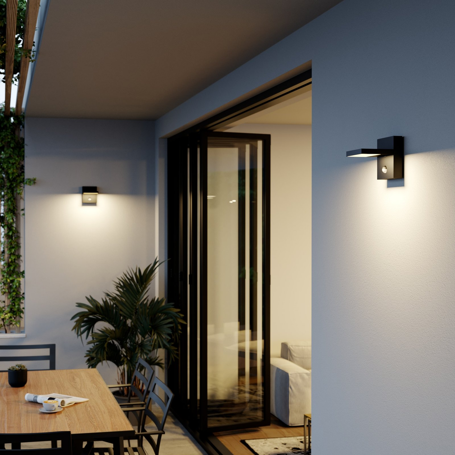 B-Ware Lucande Led Außen Wandleuchte Silvan Mit Bewegungsensor Gartenleuchte Dekoleuc201 - 4251096556711