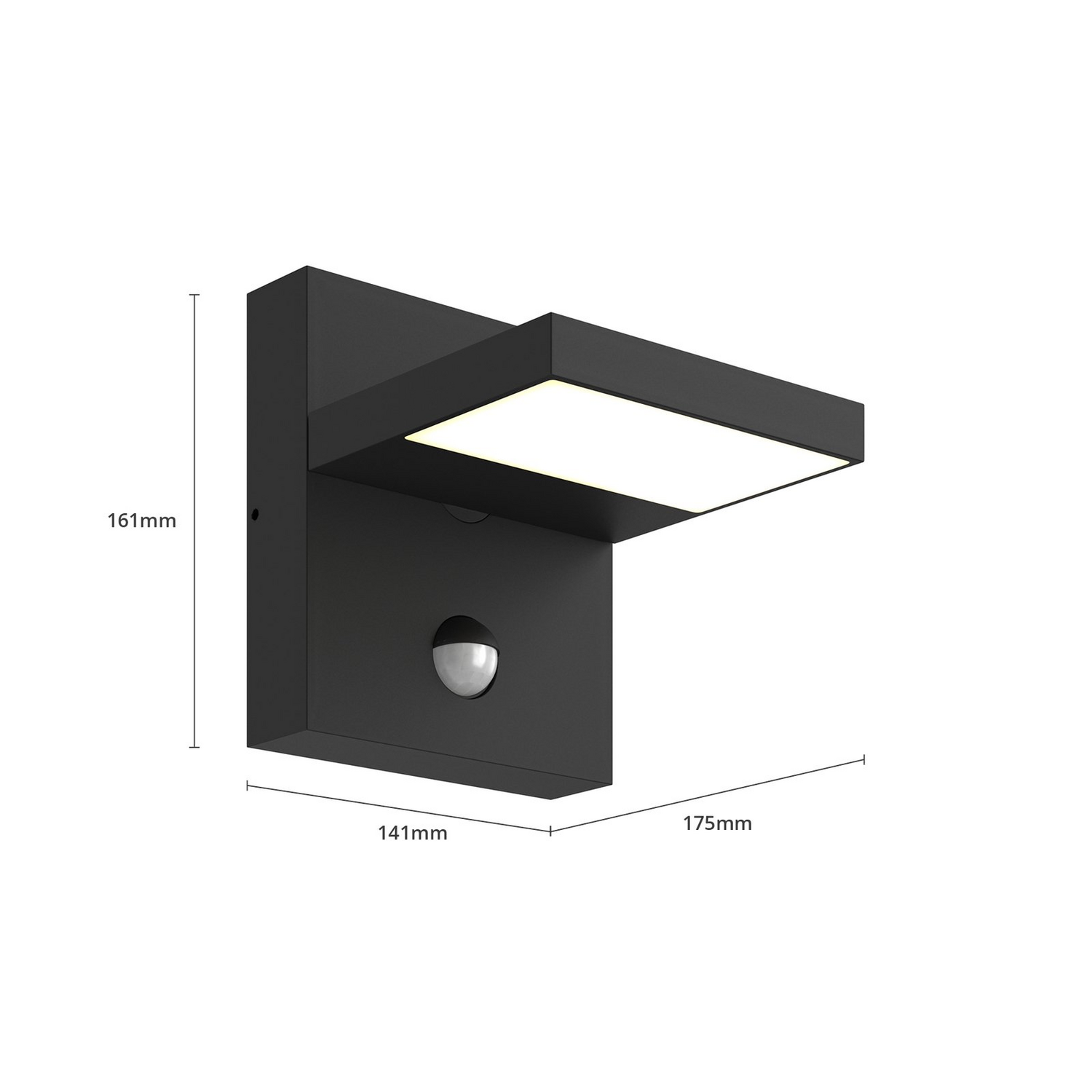 B-Ware Lucande Led Außen Wandleuchte Silvan Mit Bewegungsensor Gartenleuchte Dekoleuc201 - 4251096556711
