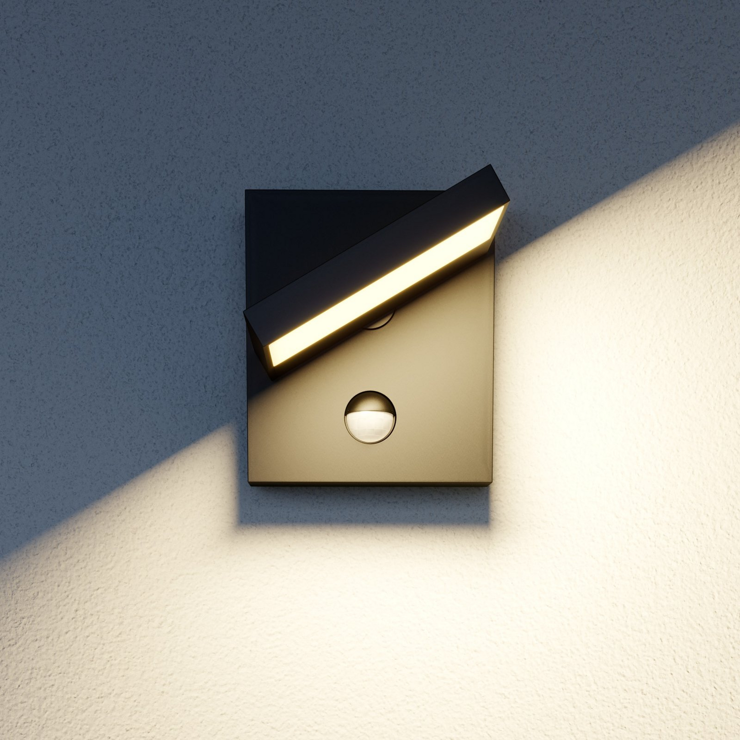 B-Ware Lucande Led Außen Wandleuchte Silvan Mit Bewegungsensor Gartenleuchte Dekoleuchte