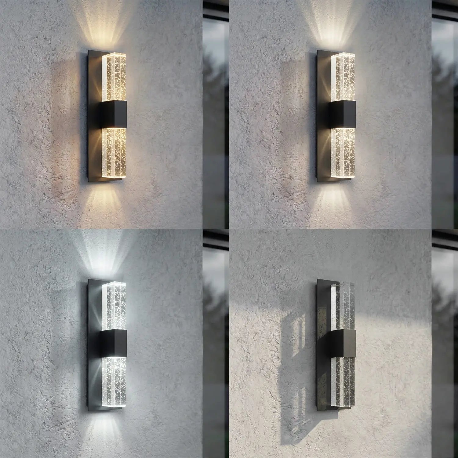 B-Ware Lucande Außenleuchte Wandleuchte Led Lampe Anthrazit Transparent Aluminium Glas  - 4255830909818