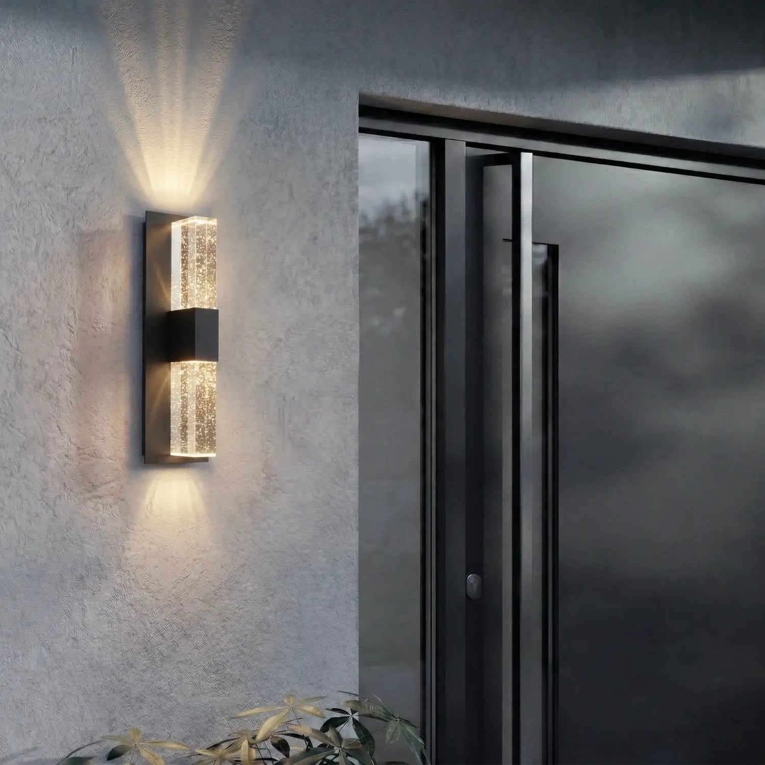 B-Ware Lucande Außenleuchte Wandleuchte Led Lampe Anthrazit Transparent Aluminium Glas  - 4255830909818