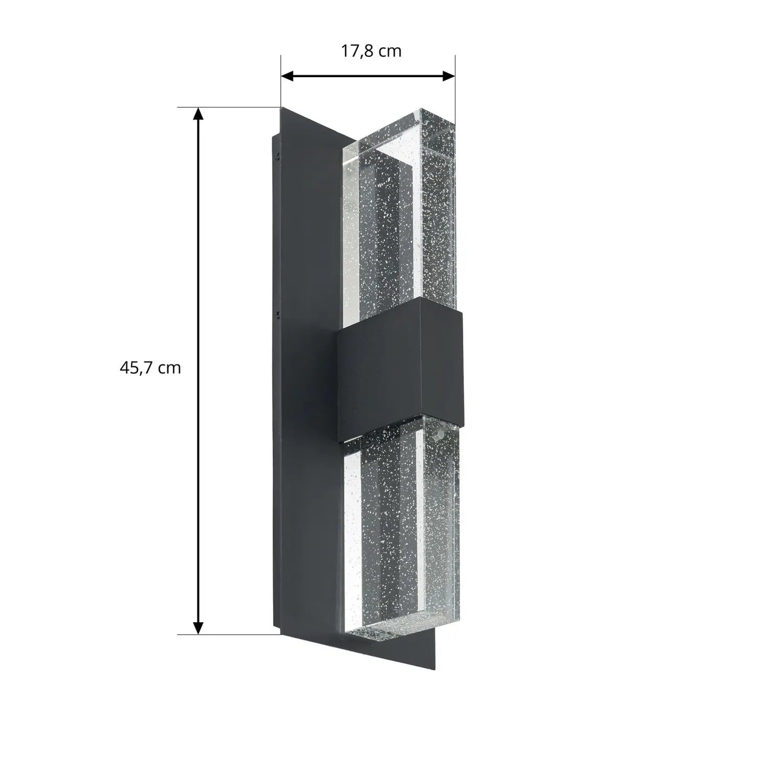 B-Ware Lucande Außenleuchte Wandleuchte Led Lampe Anthrazit Transparent Aluminium Glas  - 4255830909818