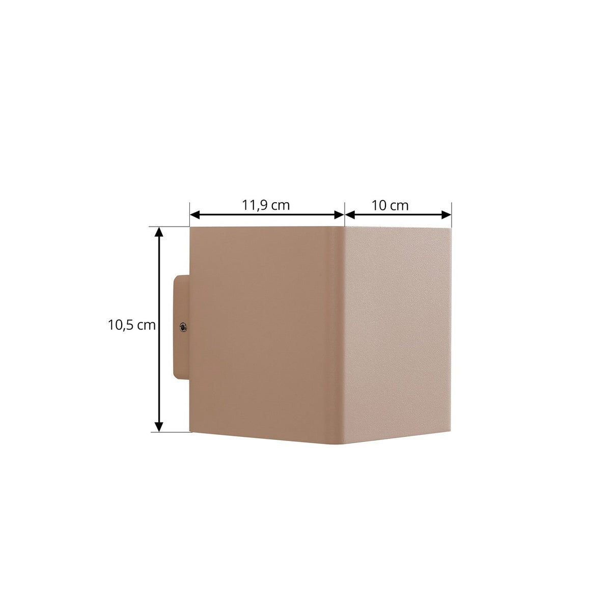 Lucande LED Außenwandleuchte Wandlampe Aaron beige IP54 up down Beleuchtung - 4251911798388