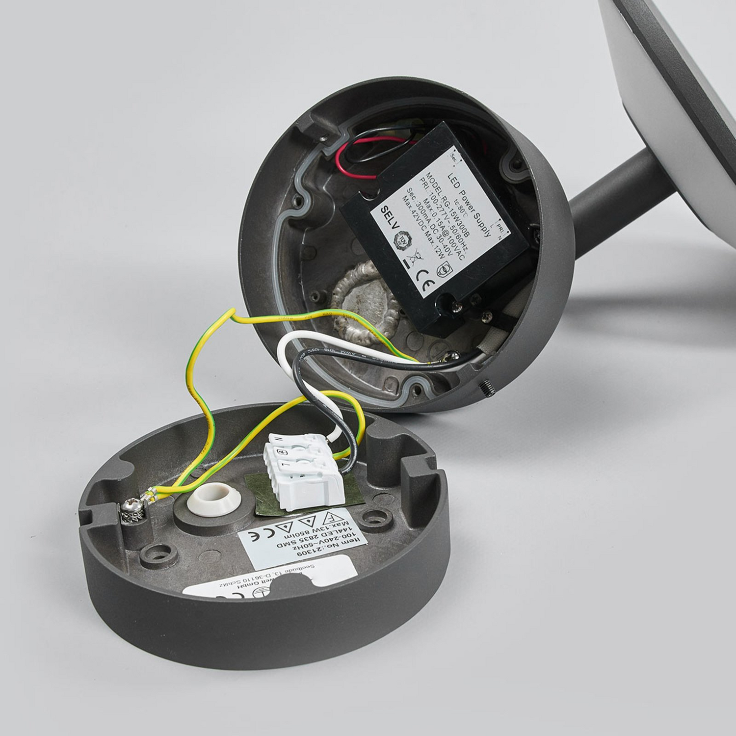 B-Ware Lucande Anthrazitfarbene Led Außenwandleuchte Lampe Leuchte Wandleuchte Fenia - 4251096541144