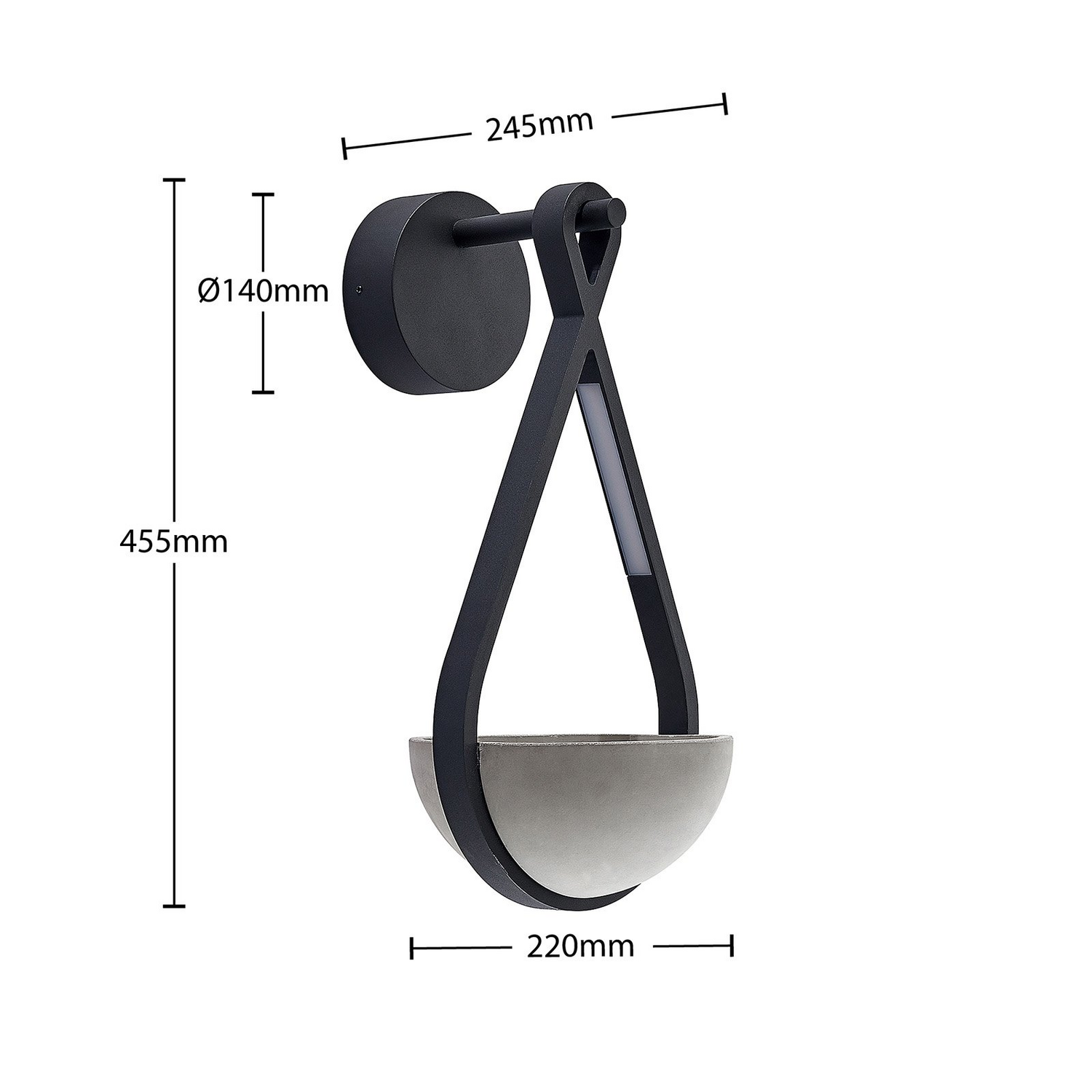 Lucande Florka Led Außenwandleuchte Gartenleuchte Terrassenleuchte Siehe Text B-Ware - 4251096580778