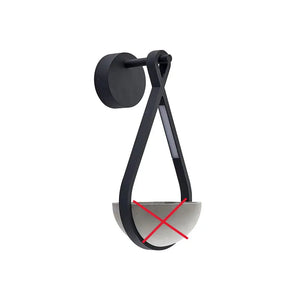 B-Ware Lucande Außenwandleuchte Wandlampe Led Florka Stein Blumenampel Siehe Text/Foto