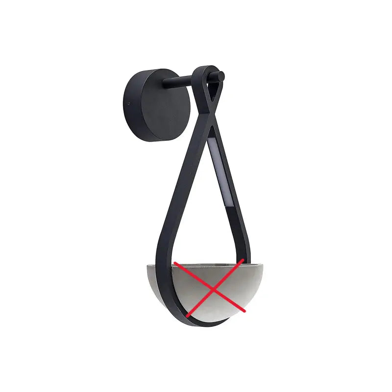 B-Ware Lucande Außenwandleuchte Wandlampe Led Florka Stein Blumenampel Siehe Text/Foto - 4251096580778