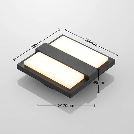 B-Ware Lucande Gylfi Led Außenwandleuchte Wandleuchte Garten Lampe Leuchte Quadratisch - 4251096574395