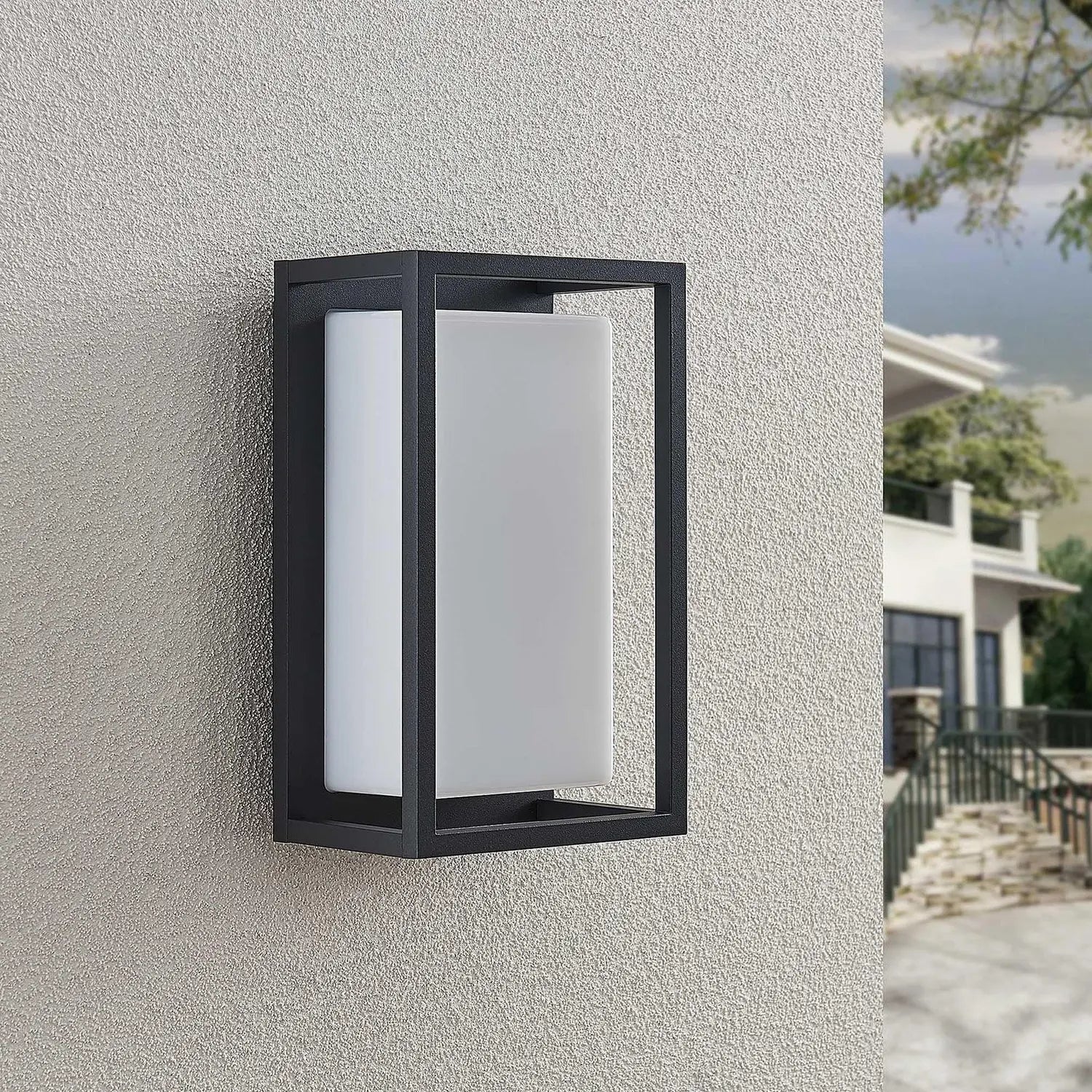B-Ware Lucande Außenleuchte Wandlampe Led Außenlampe Grafit Alu Kunststoff Siehe Text - 4251096573138