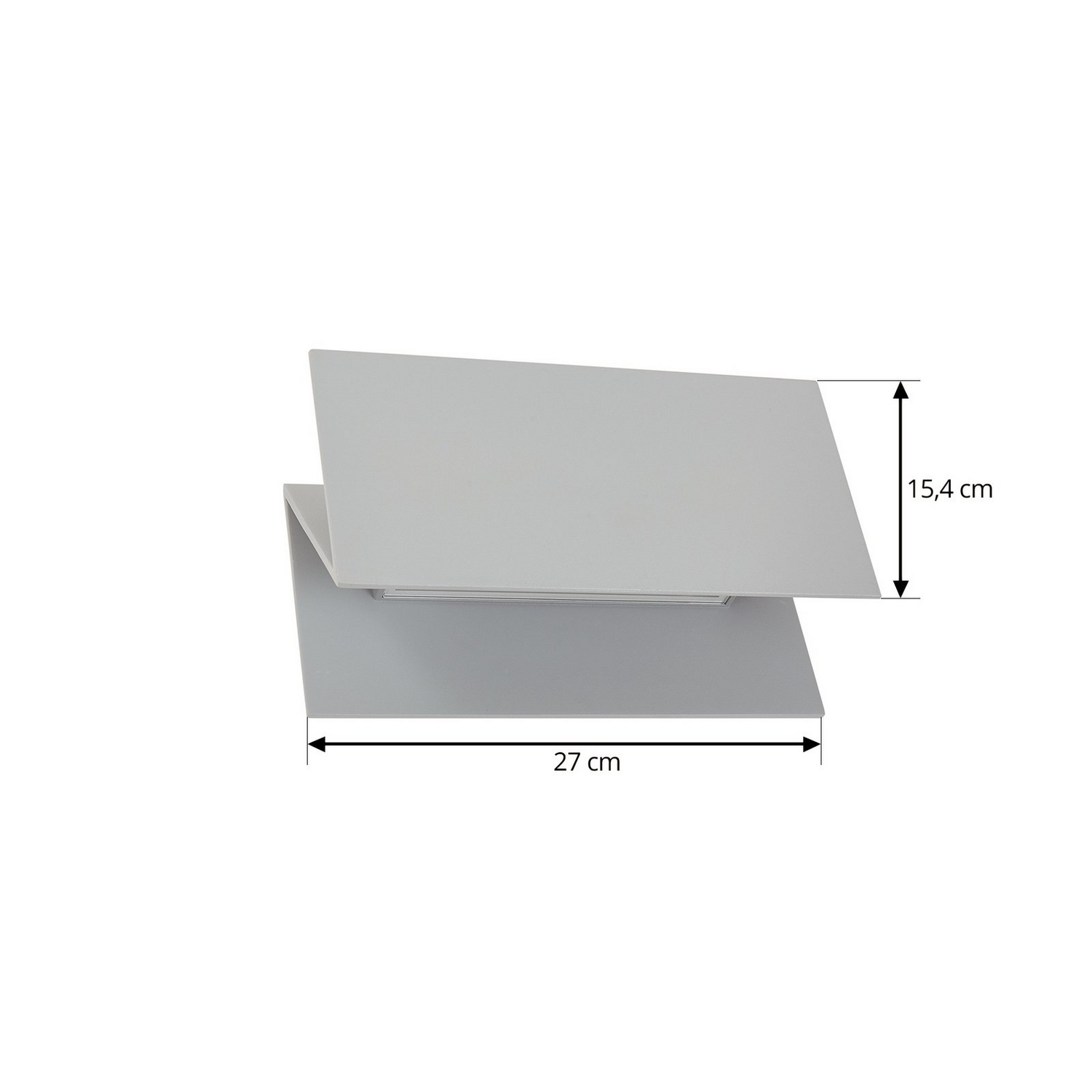 Lucande Led Außenwandleuchte Außenlampe Meja Grau Metall 27cm Ip54 B-Ware - 4251911798449